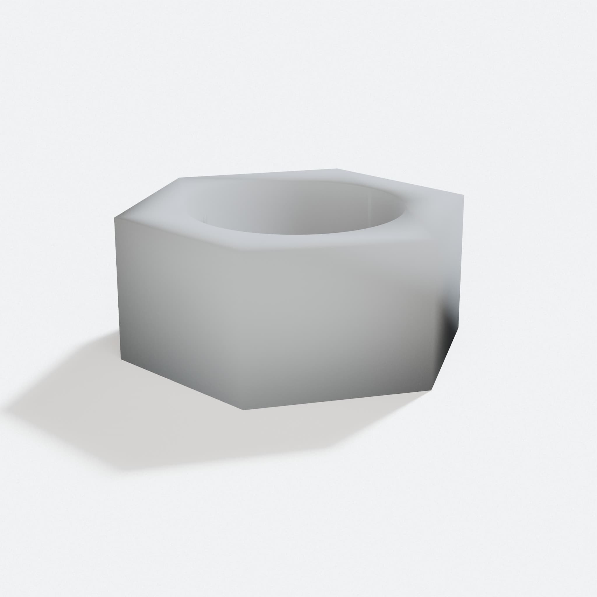 Hexagonal Candle Holder, 3D Printed Home Decor, turn three quarter