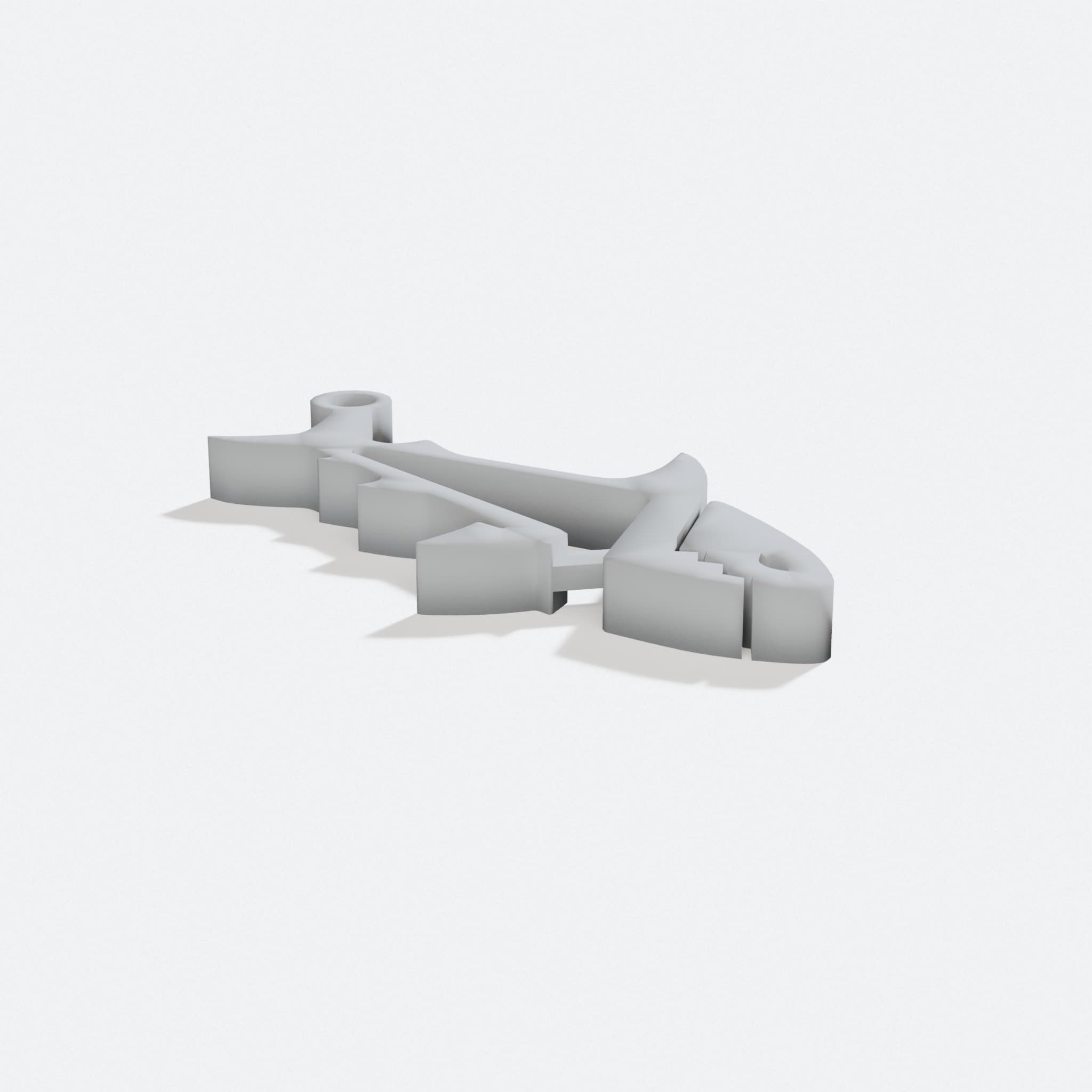 Sharkz 3D Printed Keychain Toy, turn three quarter