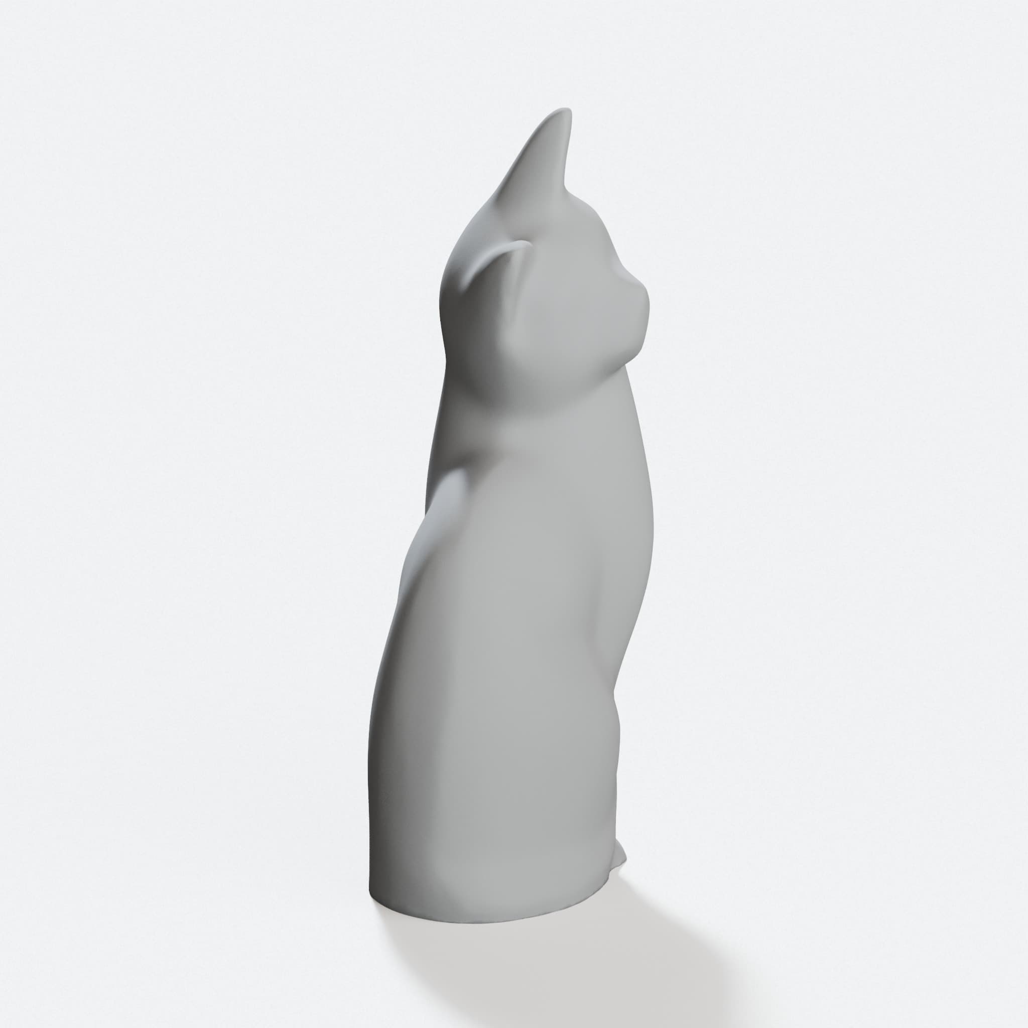 3D Printed Cat Toy Model, STL File Ready to Print, hero tilt