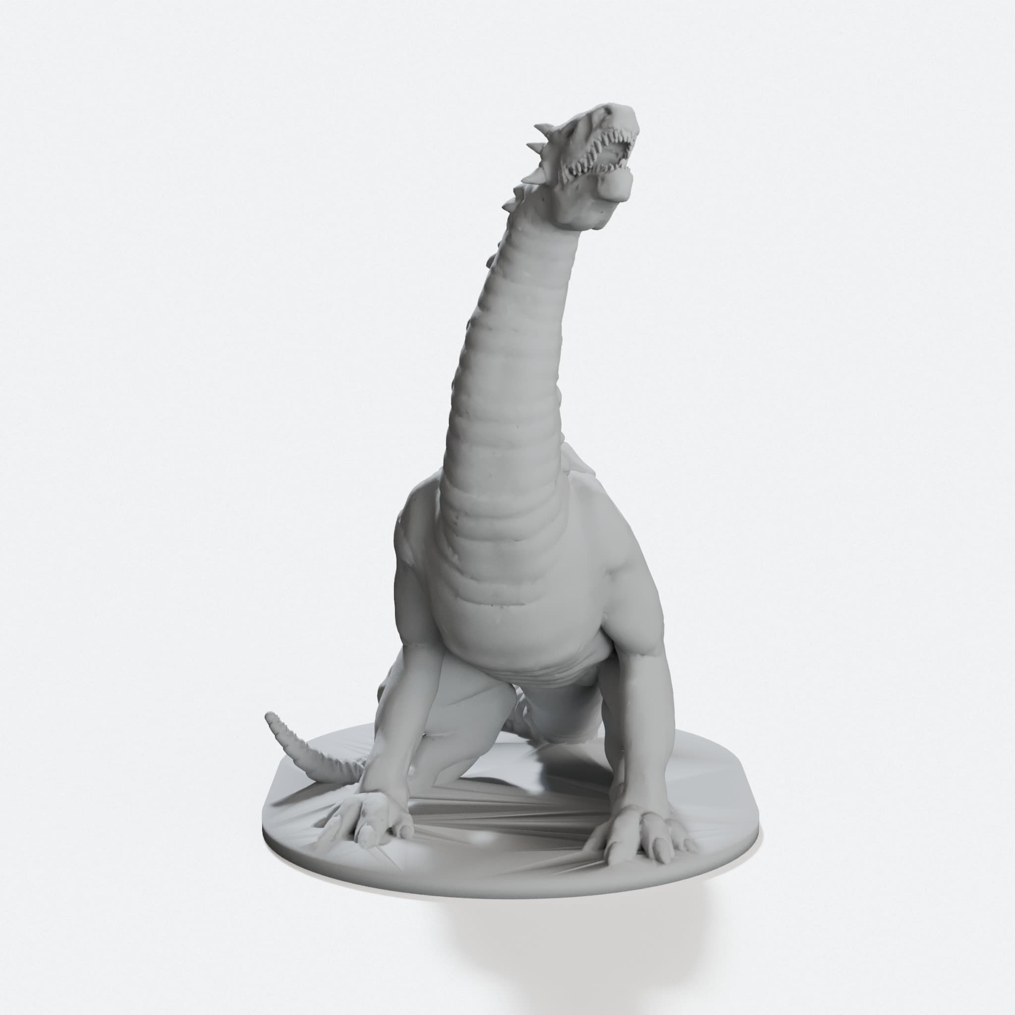 Guardian Dragon 3D Printed Toy Figure for Tabletop Games, hero tilt