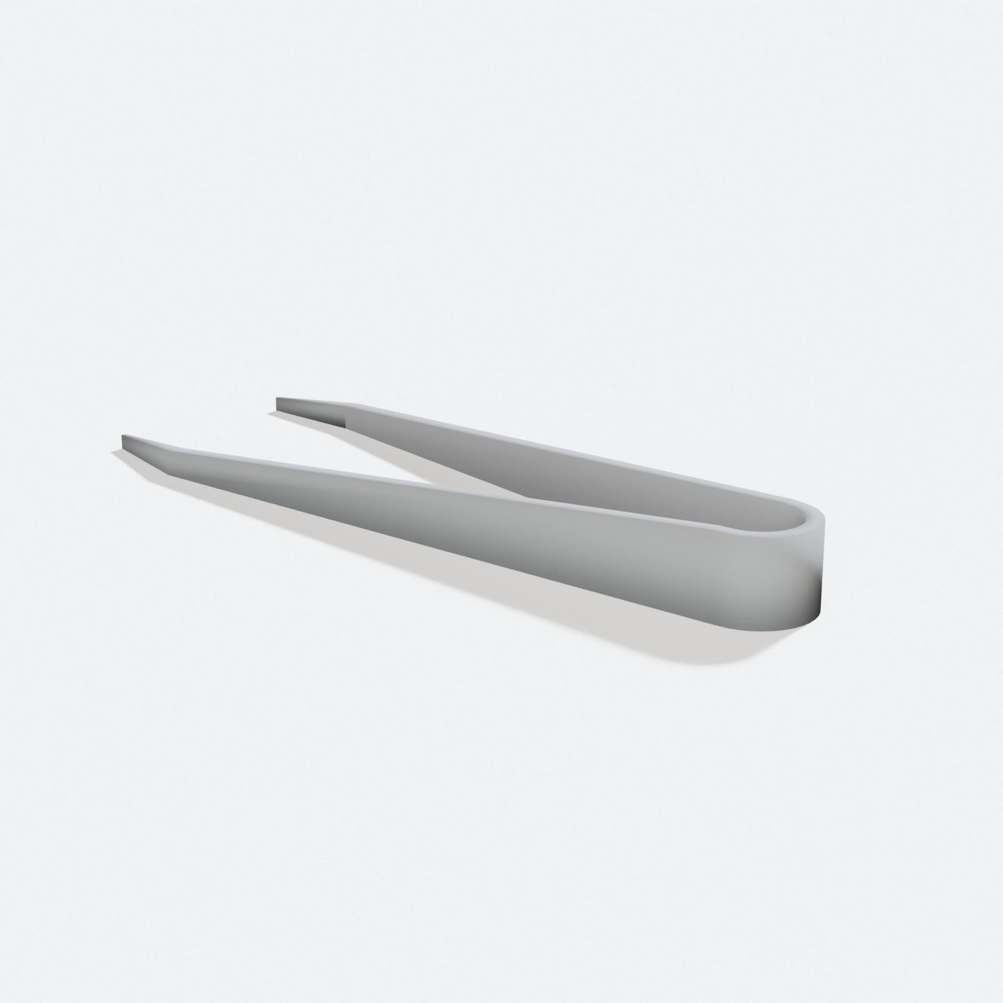 3D-Printed Filament Tweezers for Nozzle Cleaning, turn three quarter
