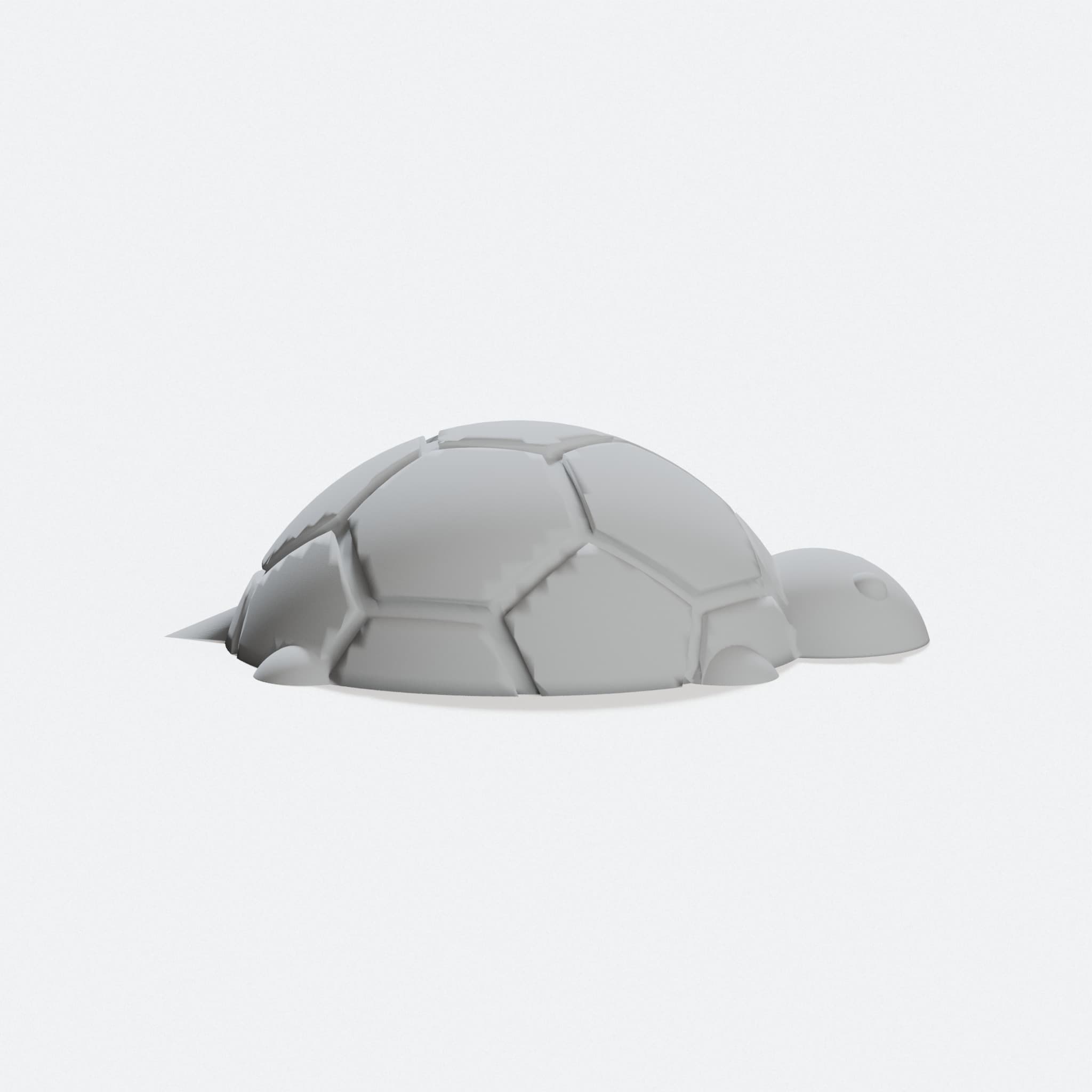 3D Printed Turtle Toy with Geometric Shell Pattern, hero tilt