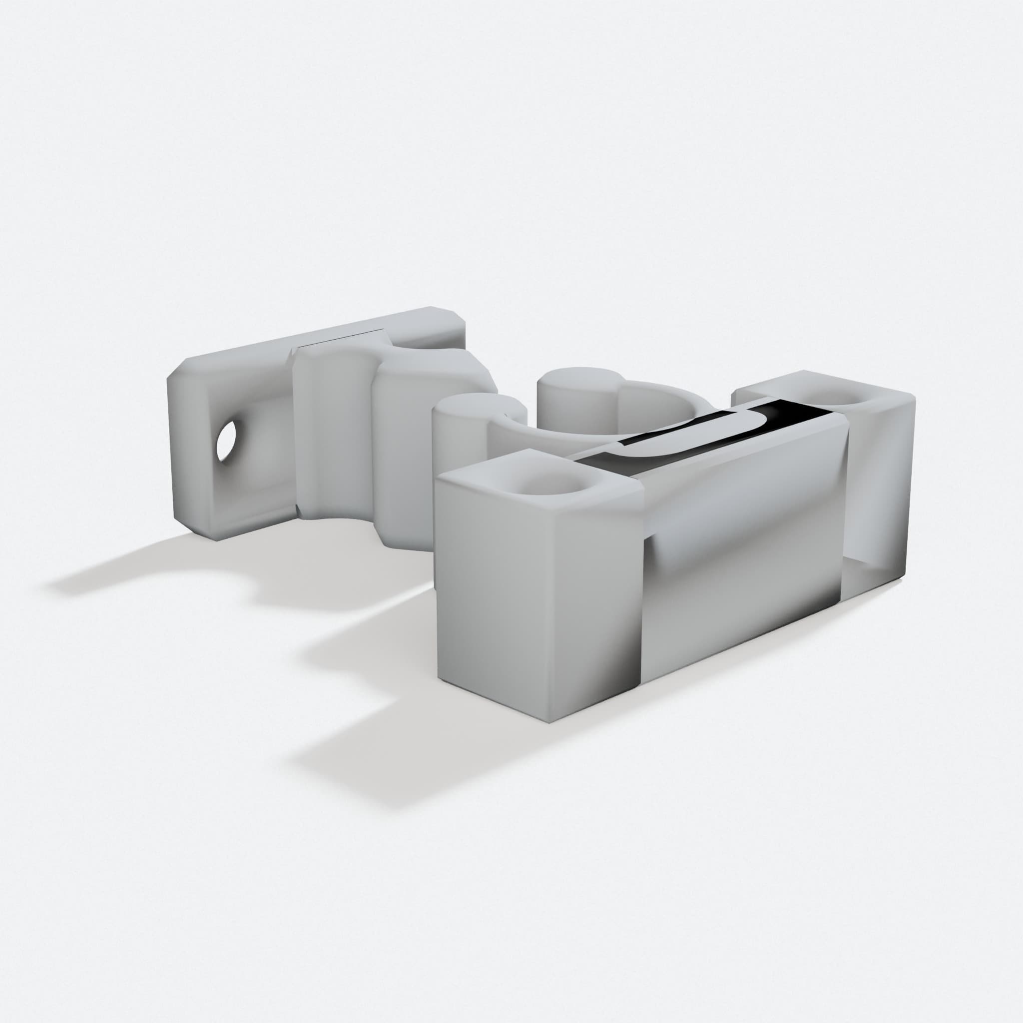 Low Profile 3D Printed Cabinet Door Latch, turn three quarter