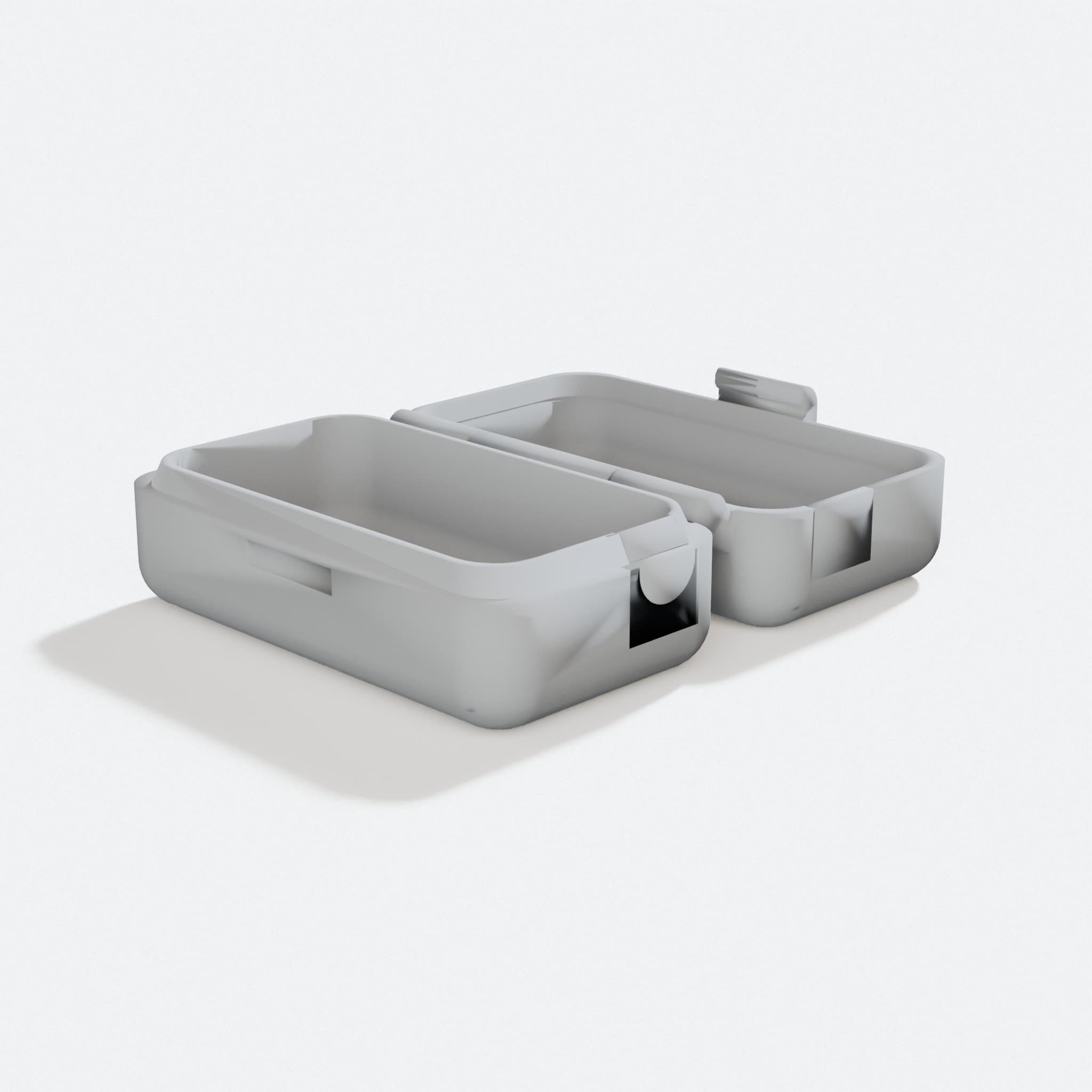 Small Box 3D Printed Organizer, turn three quarter