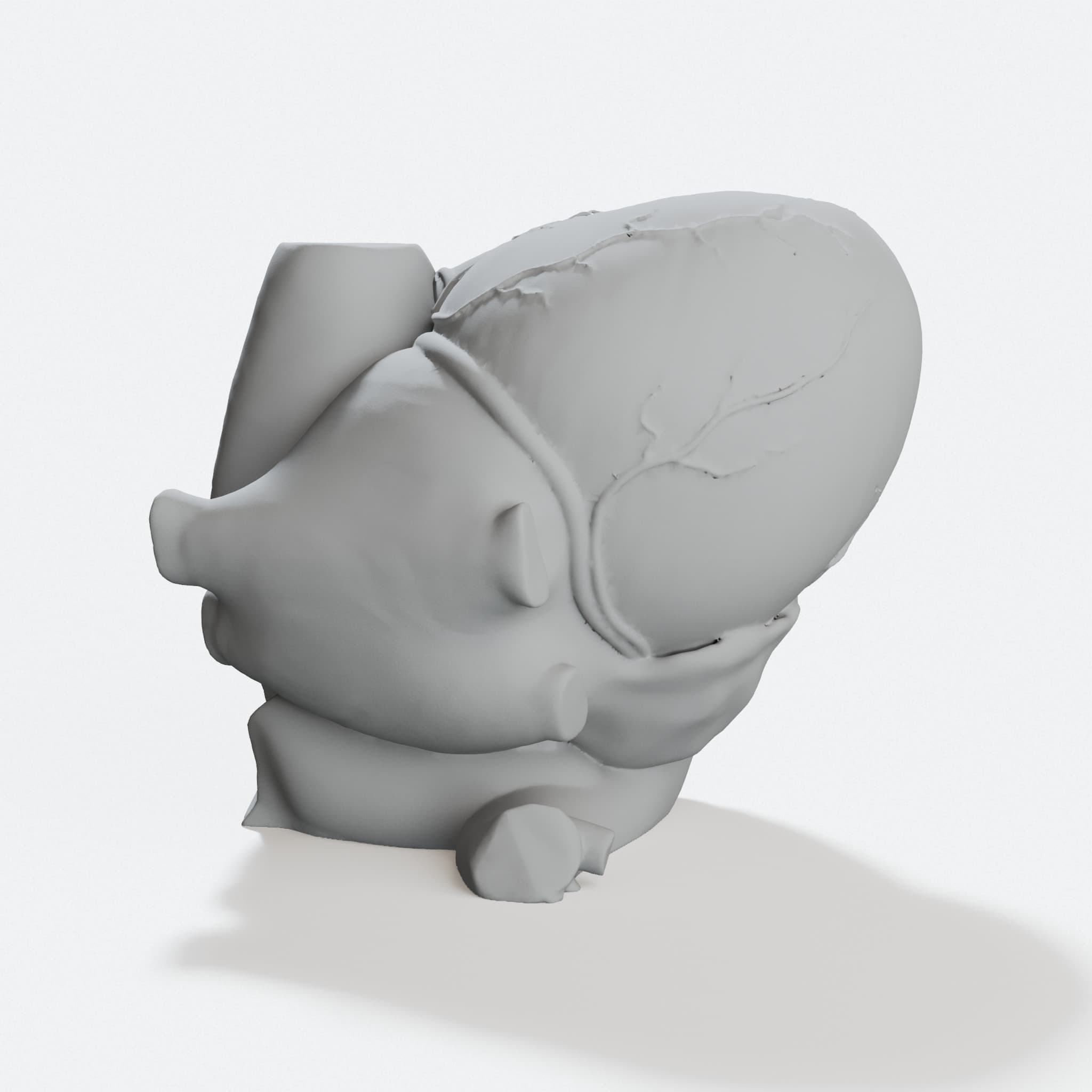 Anatomical Heart 3D Model, hero tilt