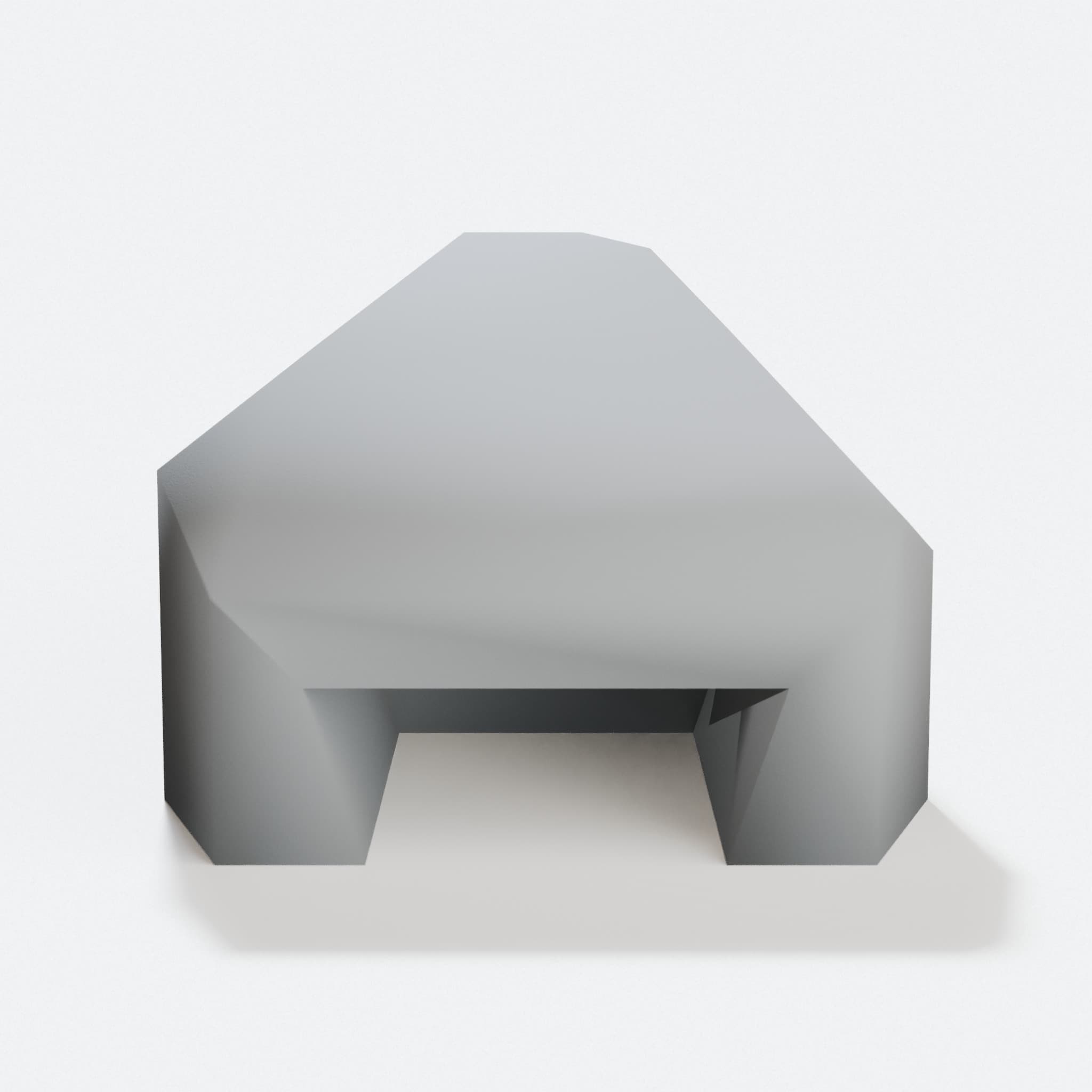 Faceted Wall Hook, 3D Printed Home Decor, hero tilt