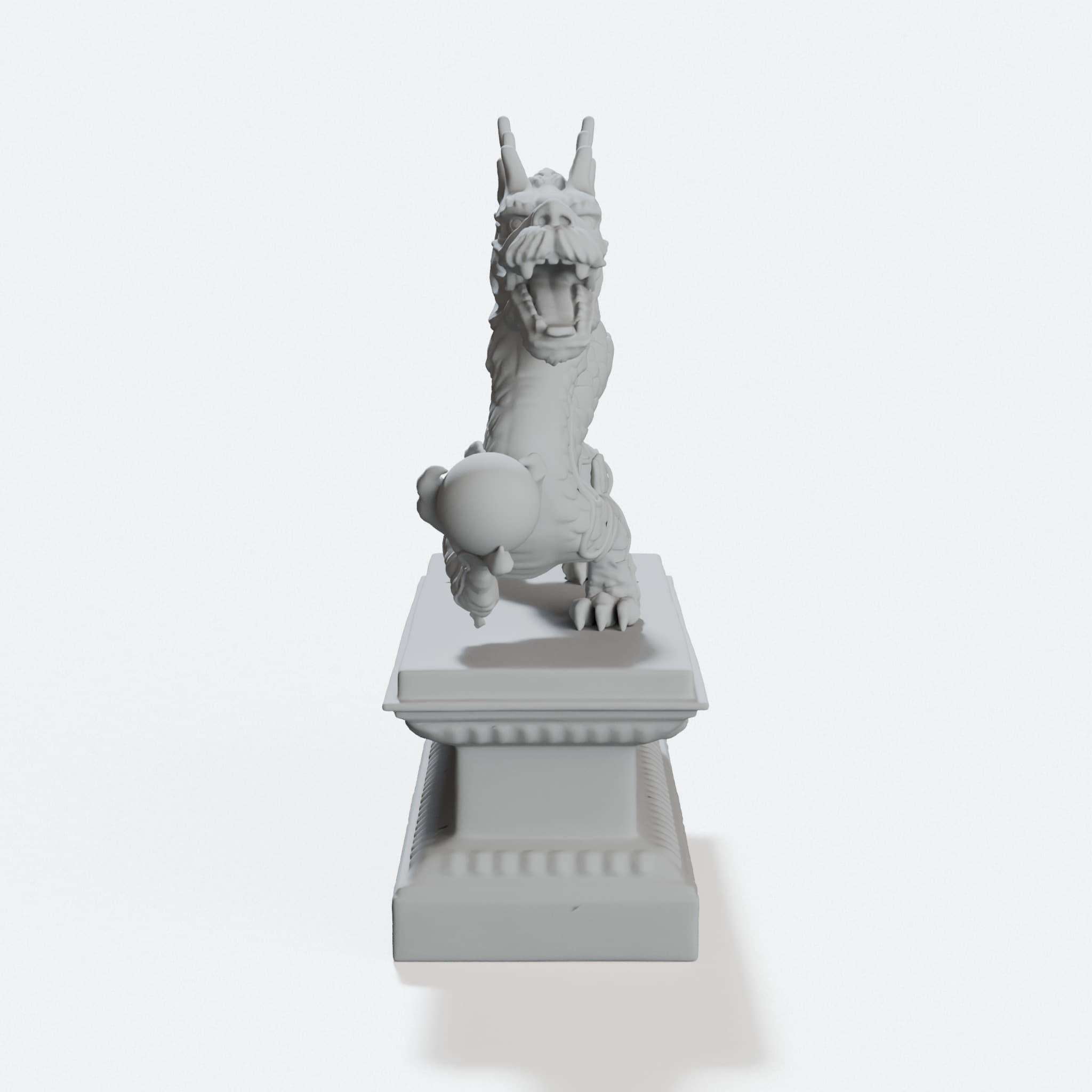 Dragon Sculpture - 3D Printed Home Decor, hero tilt