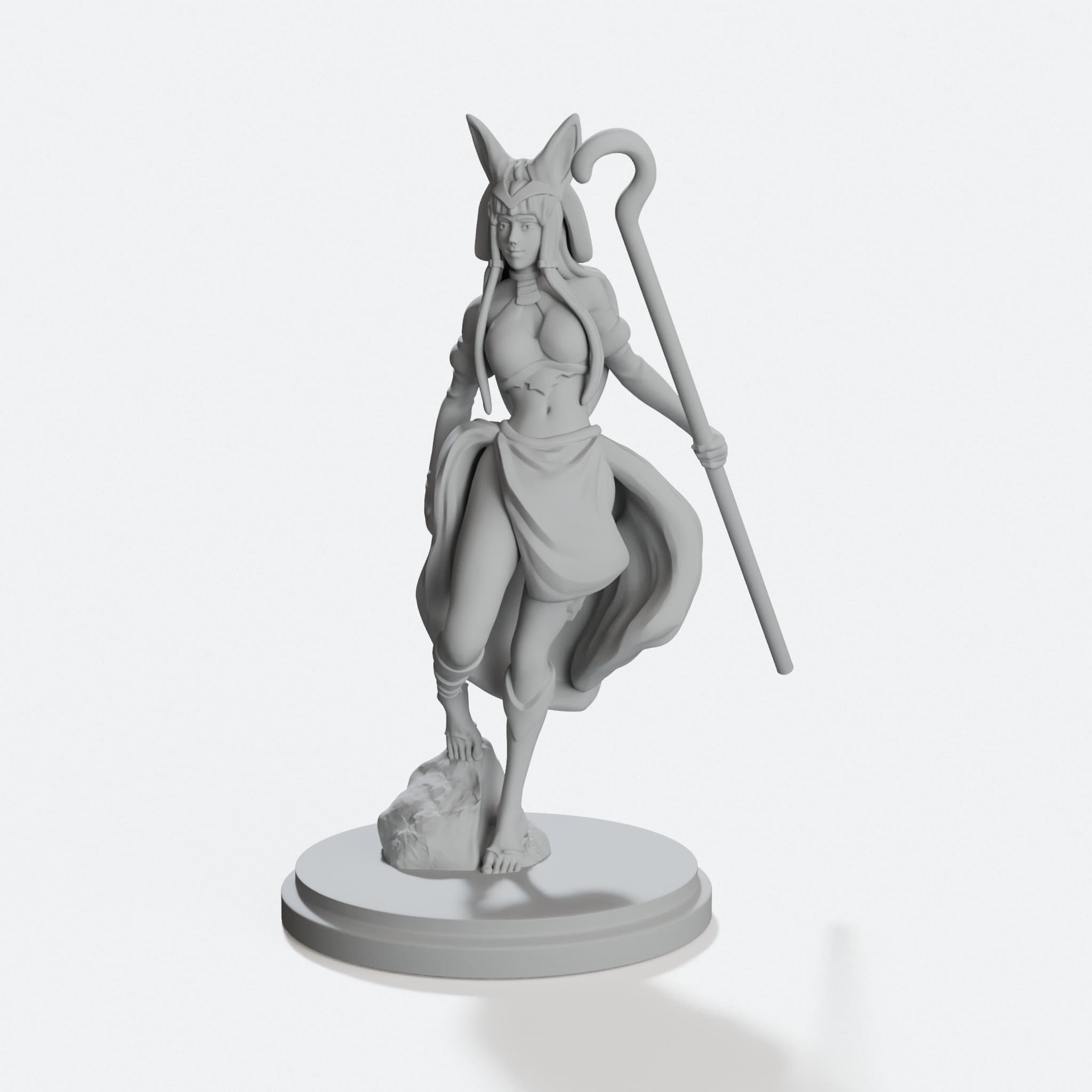 Egyptian Goddess 3D Printed Action Figure Toy, hero tilt