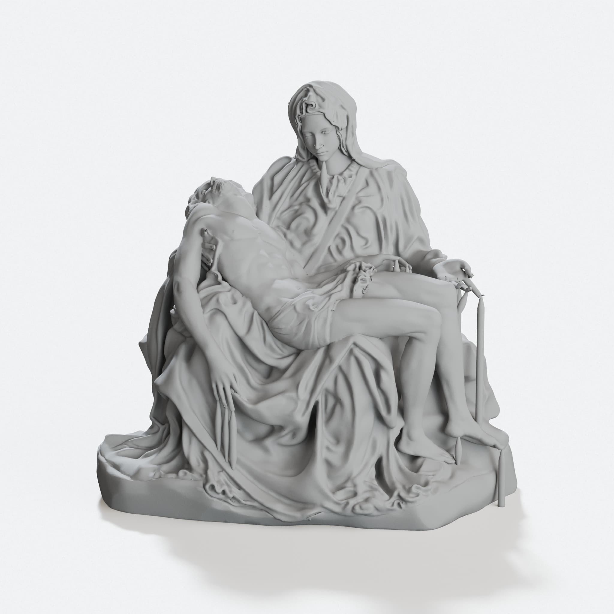 Pieta 3D Printed Ornament, Vatican Basilica Decor, hero tilt