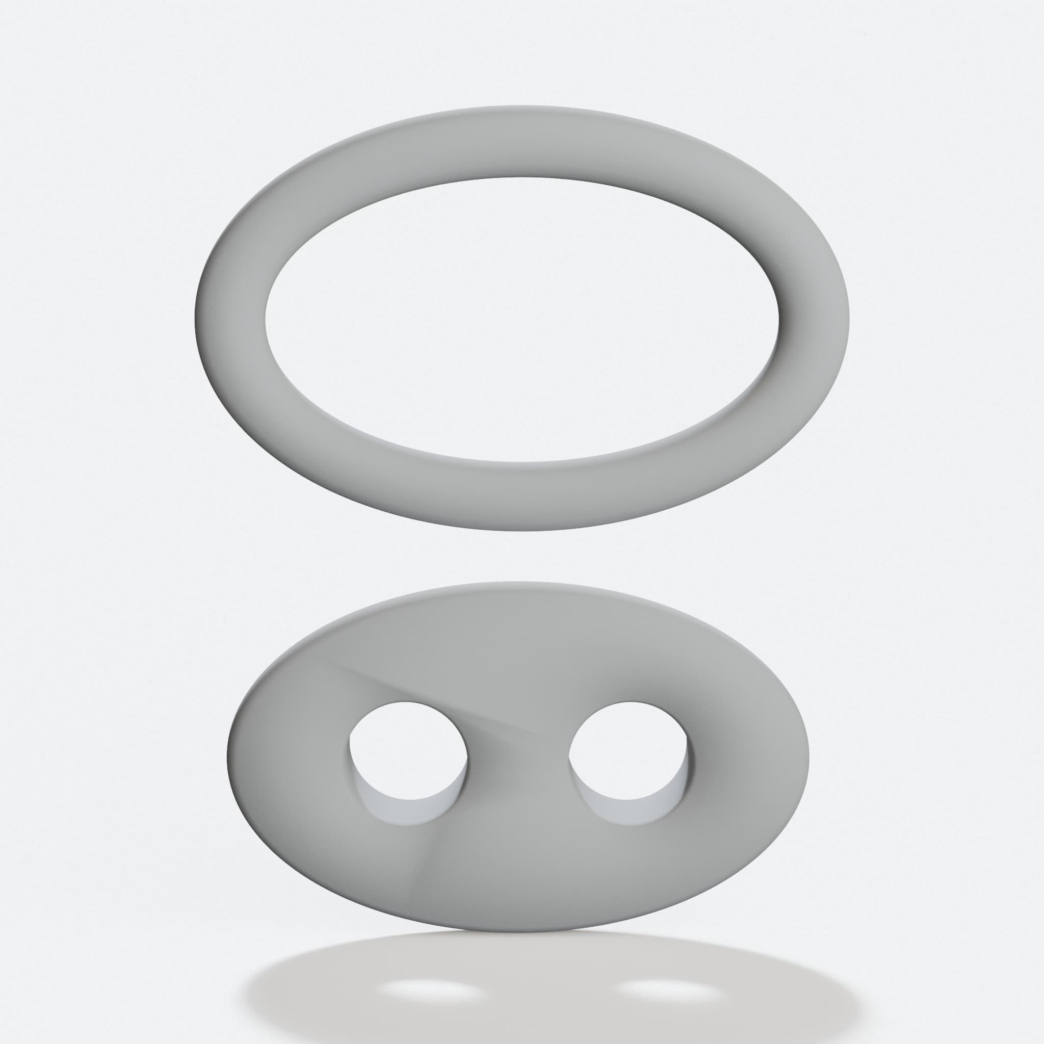 3D Printed Tarp Clip, Oval Ring Outdoor Gear, hero tilt