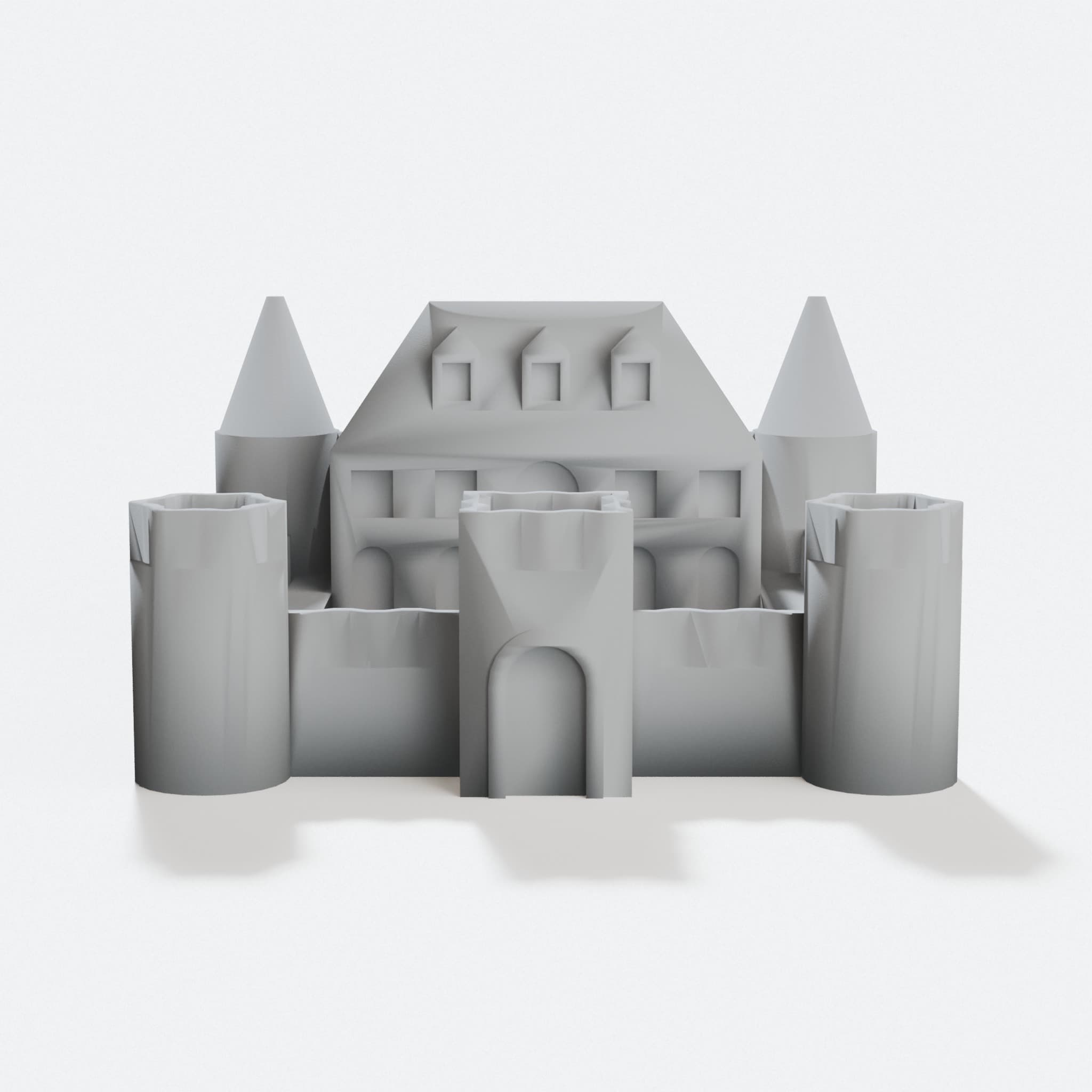 Miniature Castle 3D Print File | 3D Printed Home Decor, hero tilt
