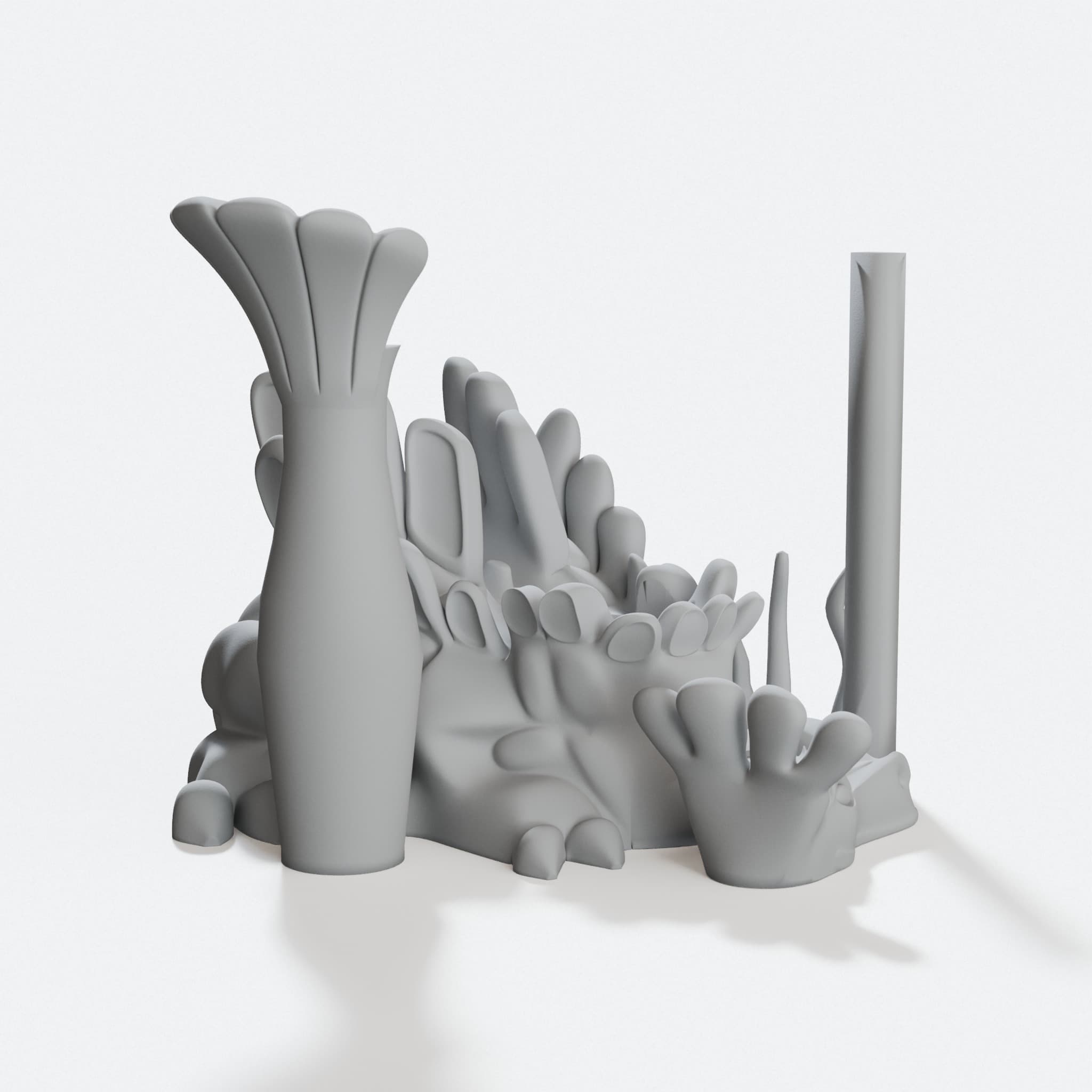 Teacup Dragon Puppet 3D Printed Toy, hero tilt