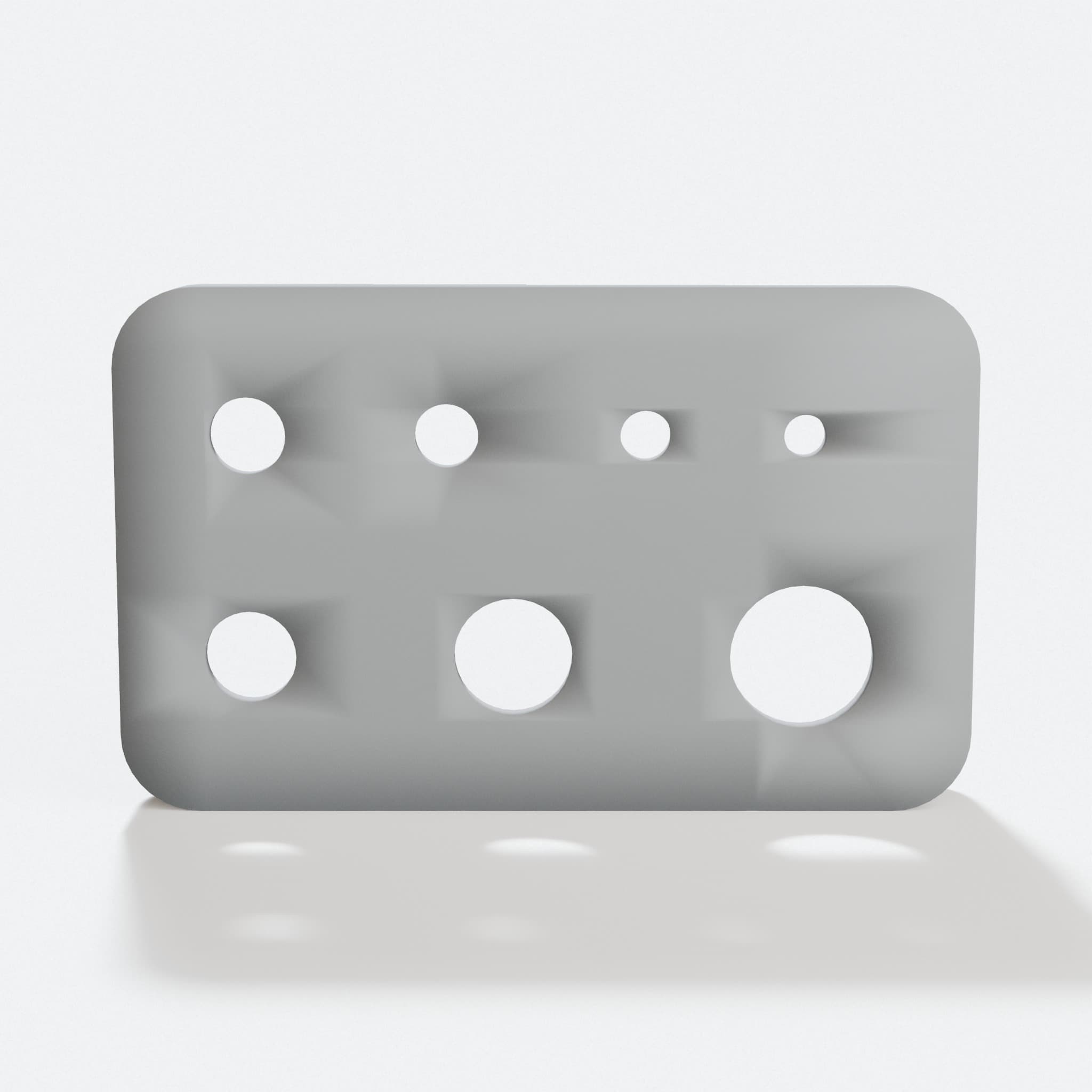 Thread Gauge Card, 3D Printed Workshop Tool, hero tilt