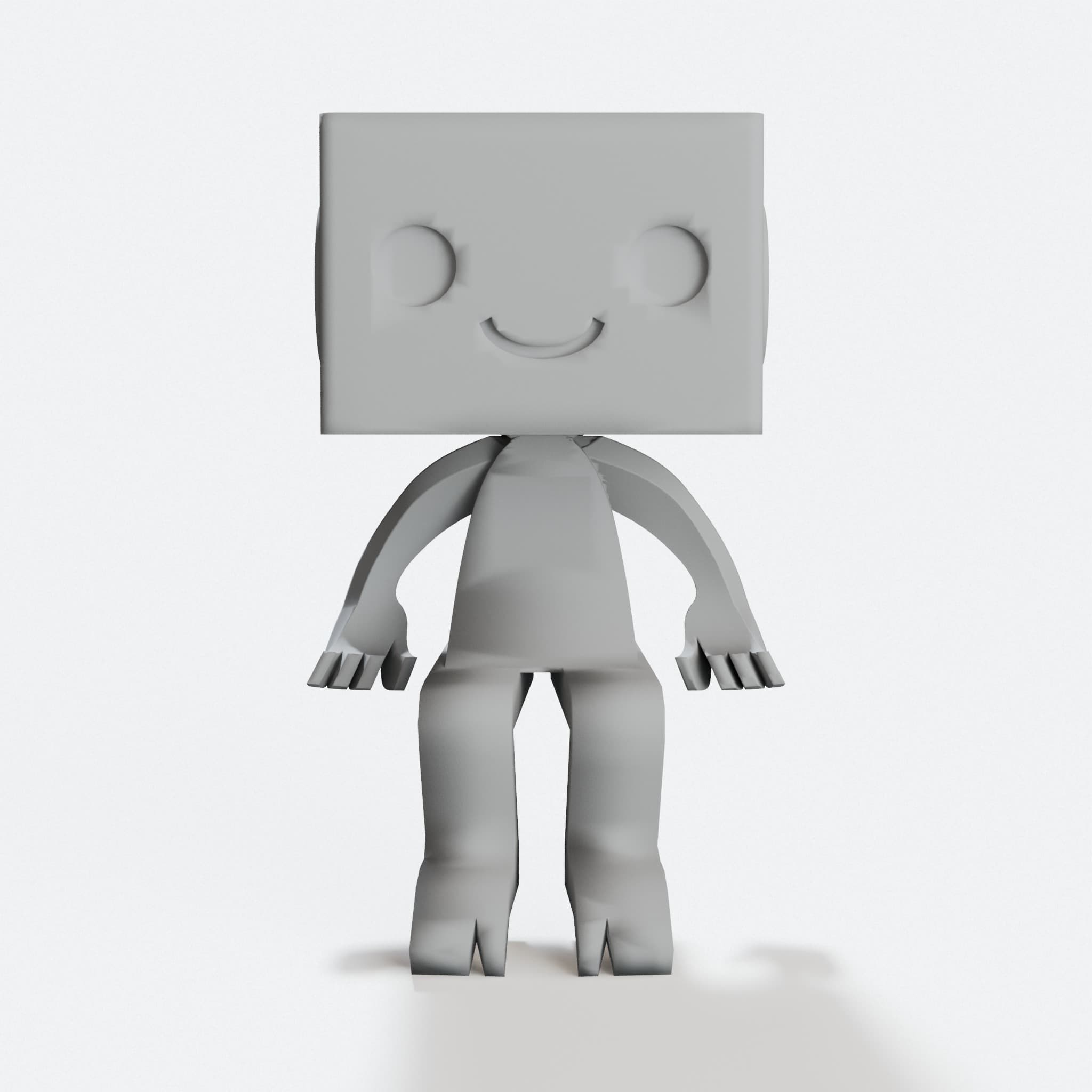 3D Printed Robot Planter for Your Desk or Shelf, hero tilt
