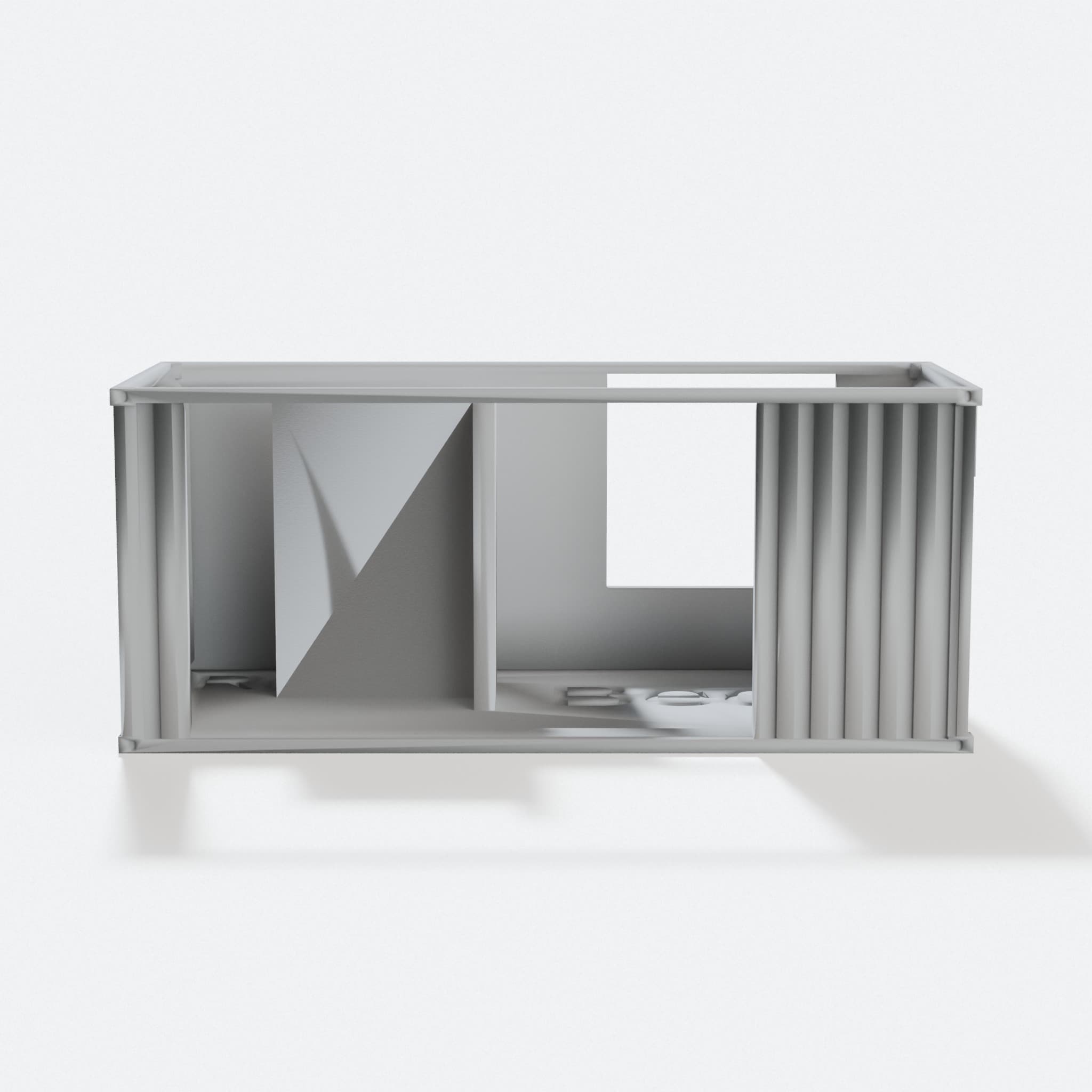 Customizable Shipping Container 3D Print Model, hero tilt