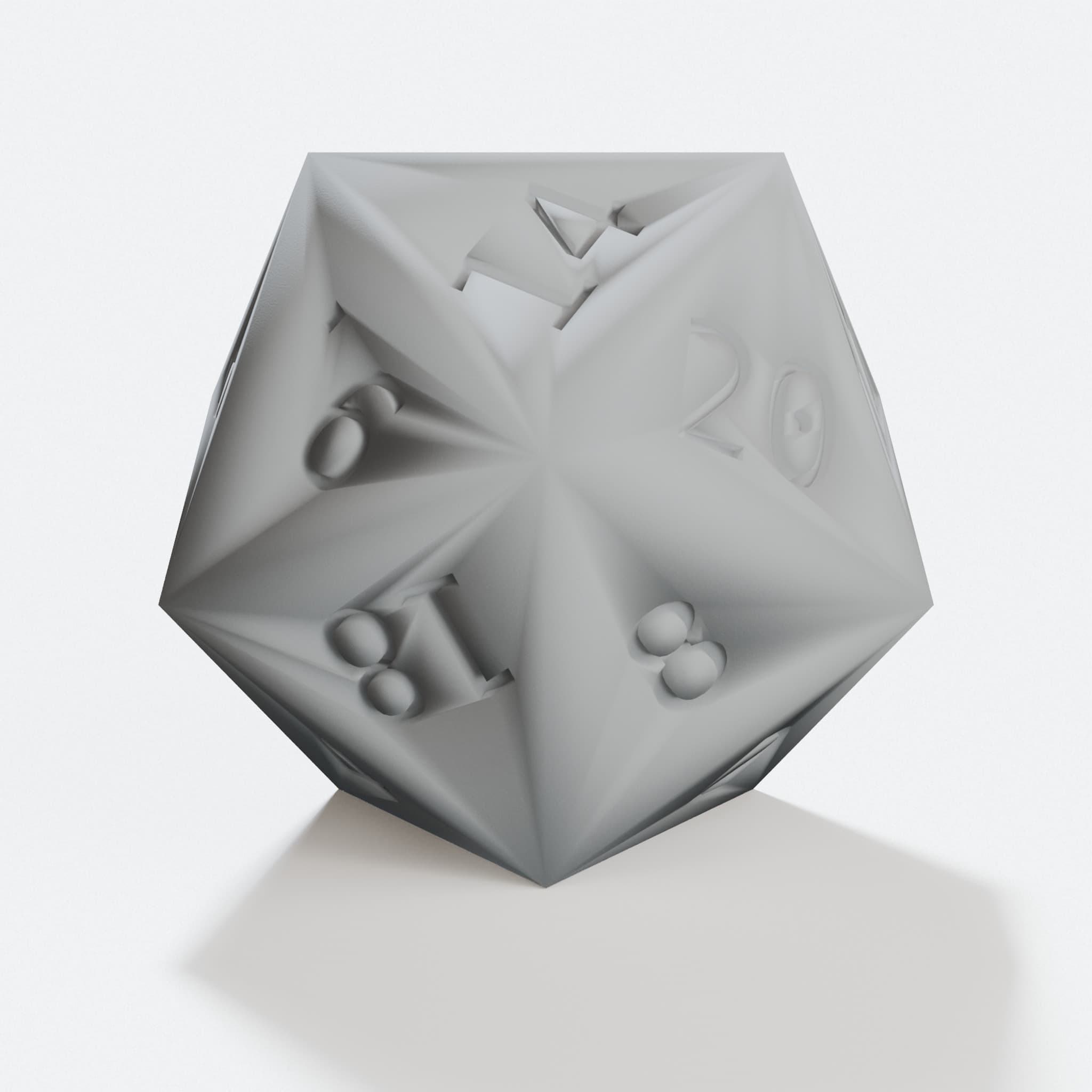 D20 Speed Design Edition Polyhedral Dice, hero tilt
