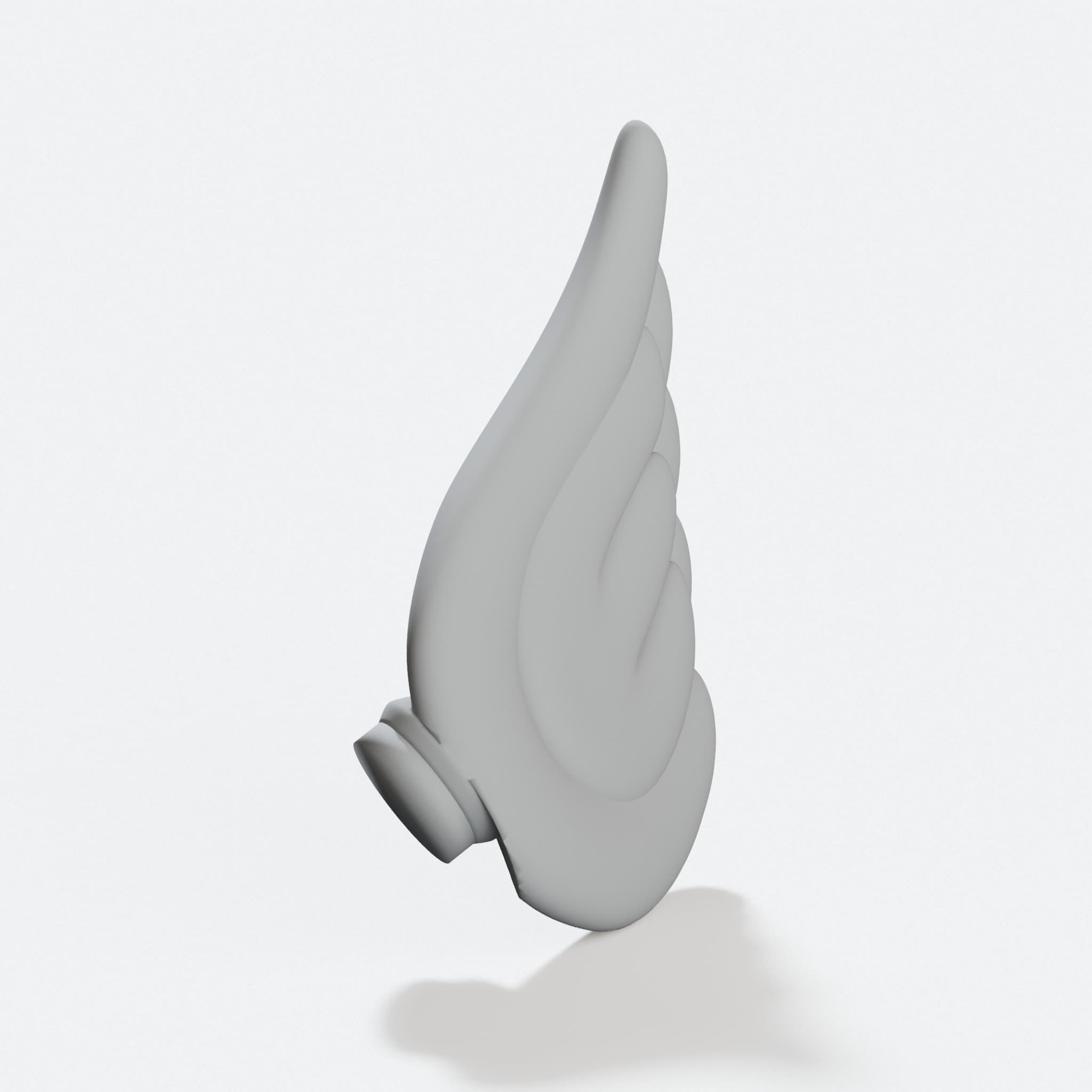 Blue Shell Wing 3D Printed Toy Add-On, hero tilt