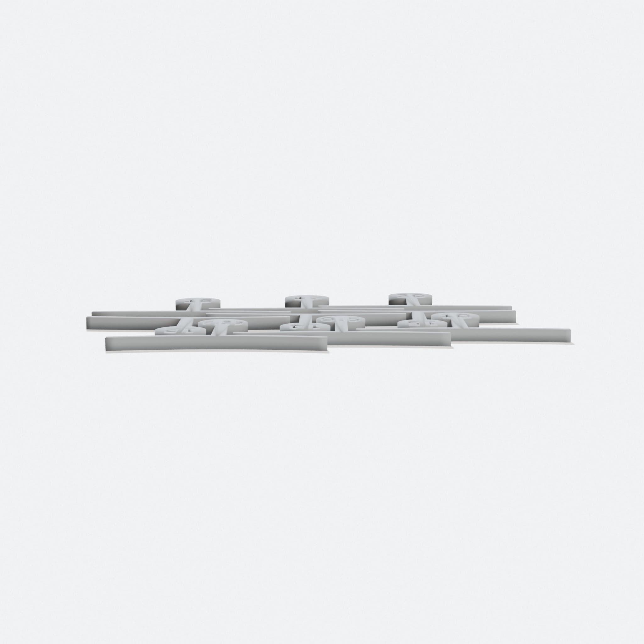 Guitar Understring Radius Gauges, 3D-Printed Workshop Tool, hero tilt