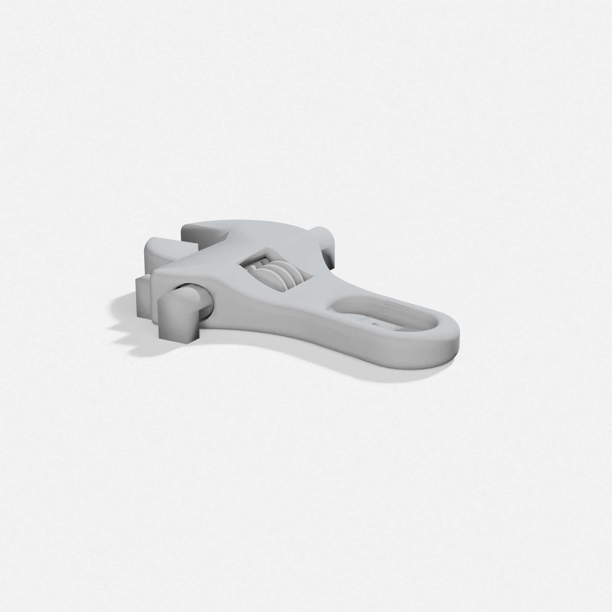 Modified Mini Wrench 3D Printed Workshop Tool, turn three quarter