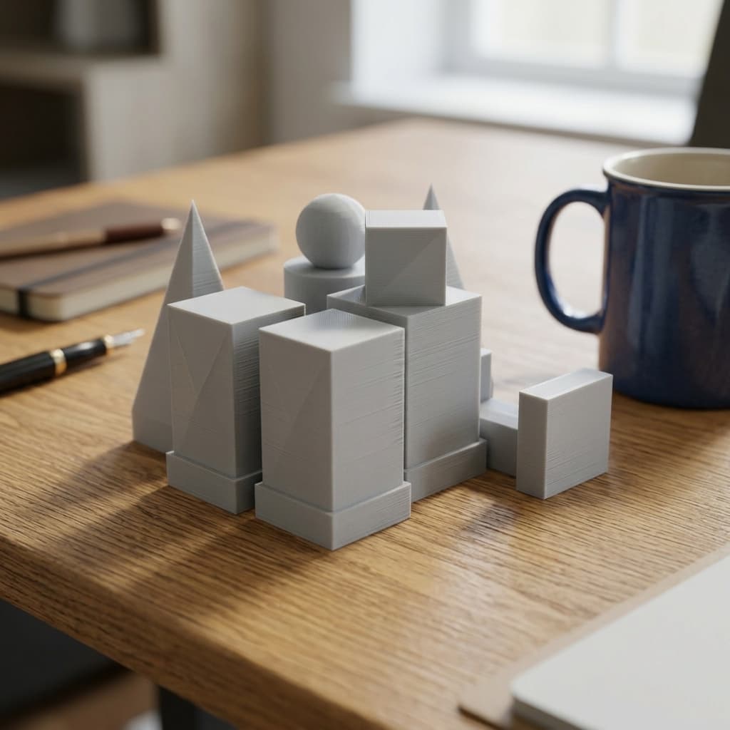 Bauhaus Model I 1922 Chess Set – 3D Printed Toy Design, in real life