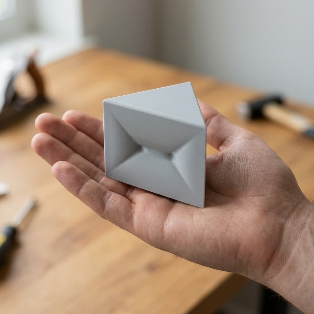 Very Rigid Corner Bracket 3D-Printed Workshop Tool, in real life