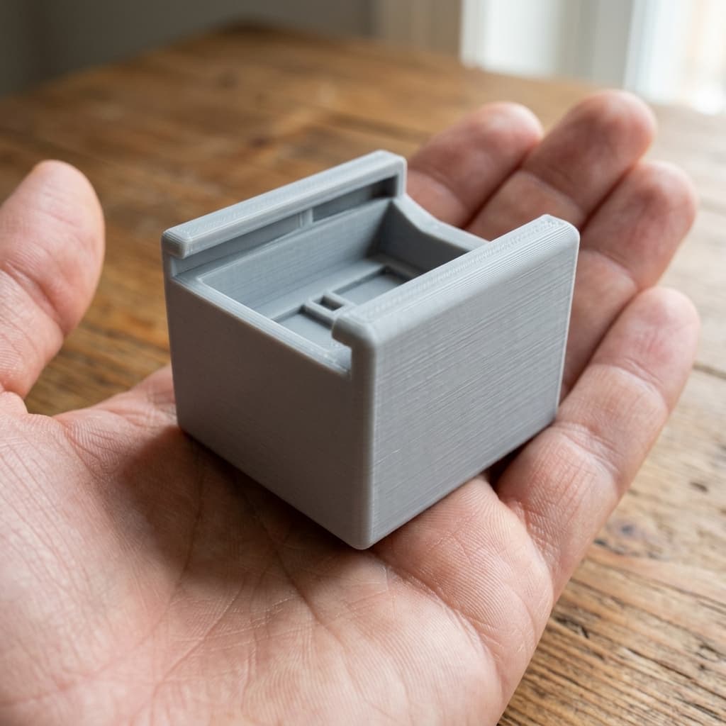 Micro SD Card Holder Box for 8 Cards, in real life