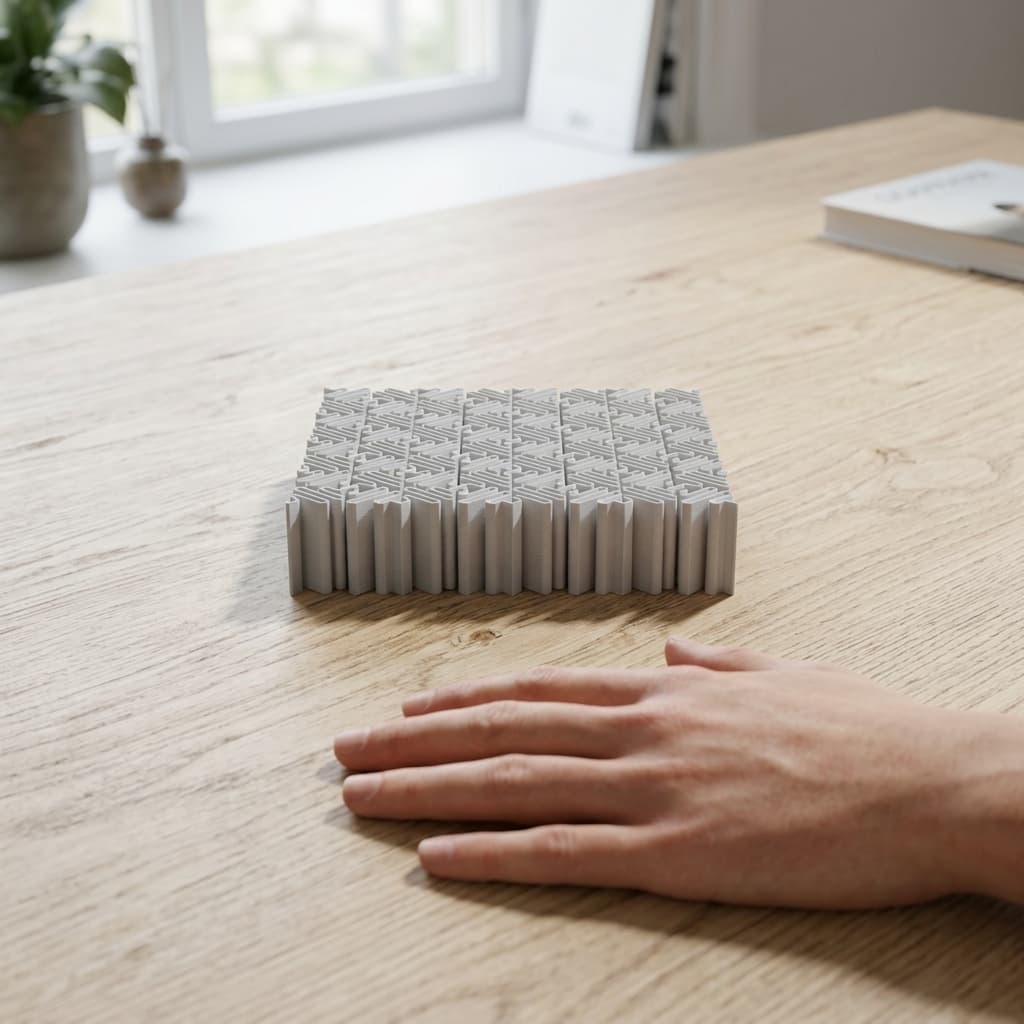 Mesostructured Cellular Materials 3D Printed Wall Art