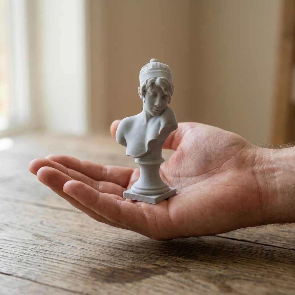 Sappho's Head Bust - Classical 3D Printed Home Decor, in real life