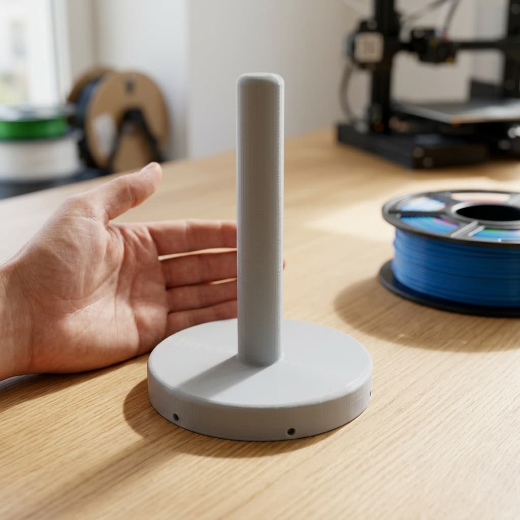 Universal Filament Spool Holder - Fully 3D Printable Stand
