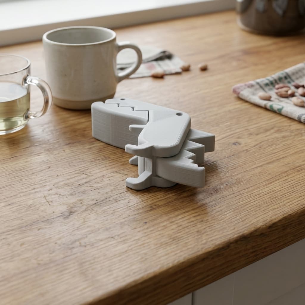 T-Rex Bag Clip - 3D Printed Kitchen Accessory