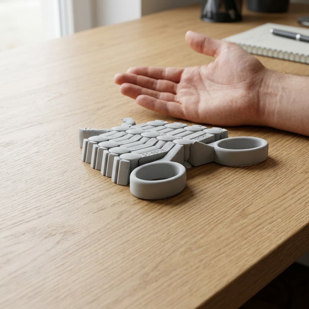 Scissor Snake Family – Print-in-Place 3D Printed Toy Grabber, in real life
