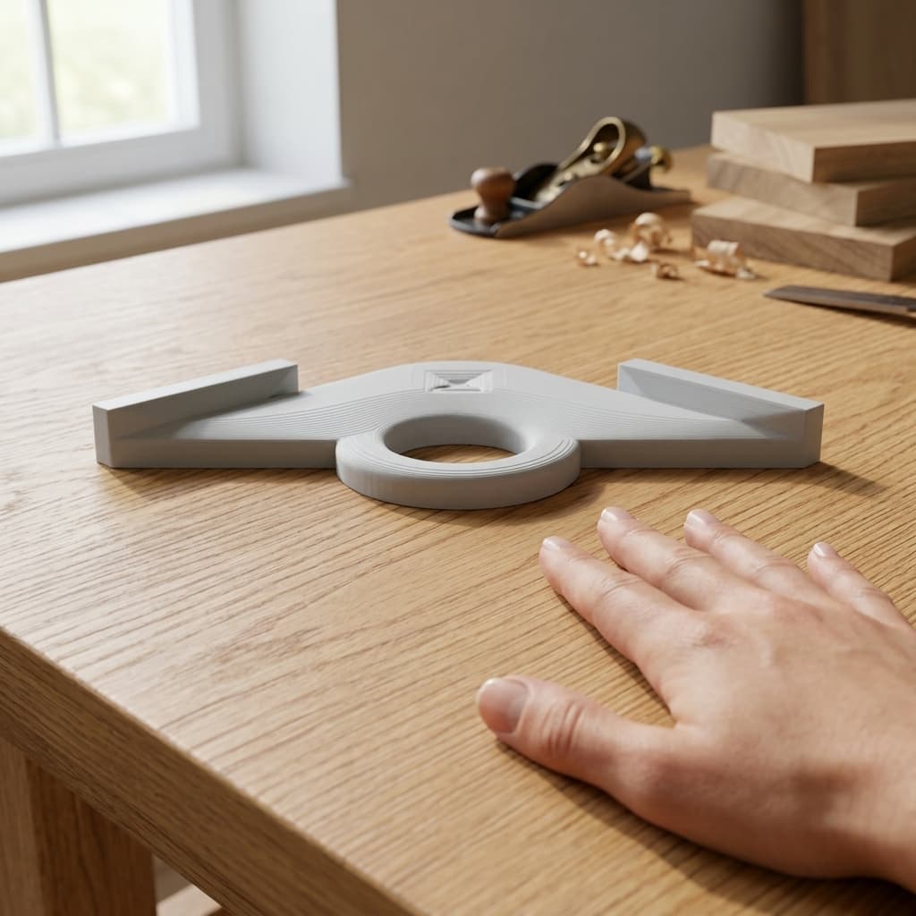 Corner Radius Router Template Jig for Woodworking Projects