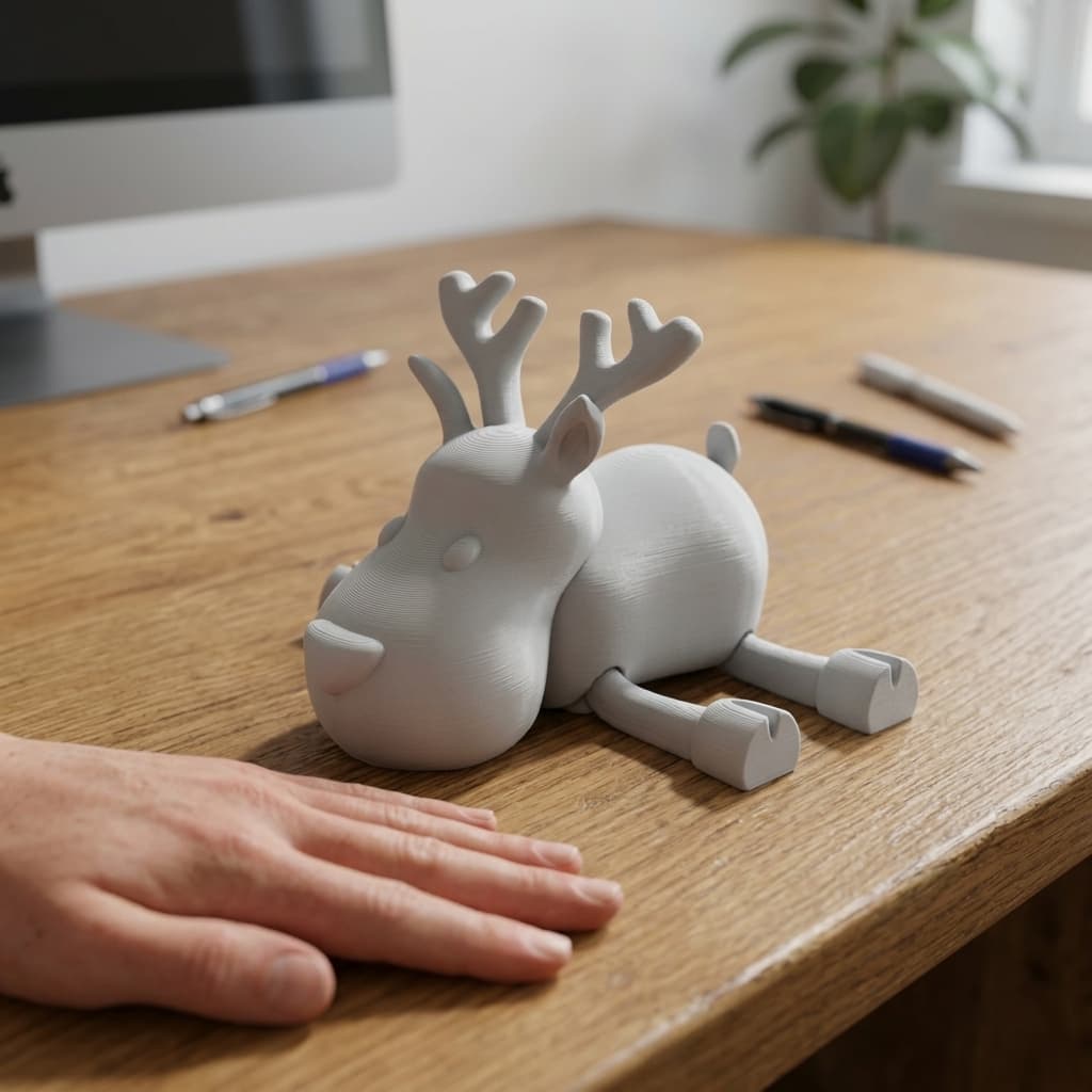 Articulated Christmas Toys – 3D Print Files (Santa, Elf, Reindeer)