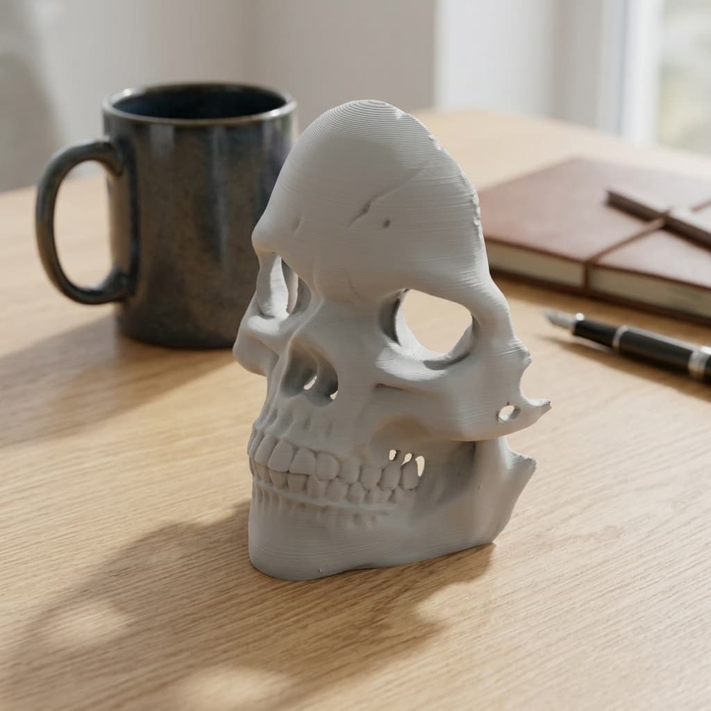 Supportless Skull Mask - 3D Printed Costume Accessory