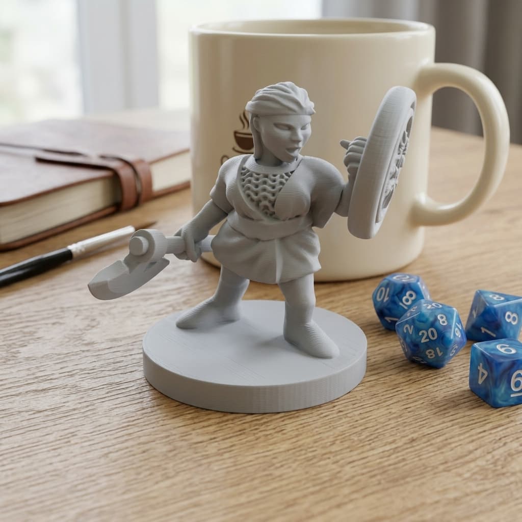 Player Character Pack 01 - 17 D&D Miniatures STL Collection, in real life