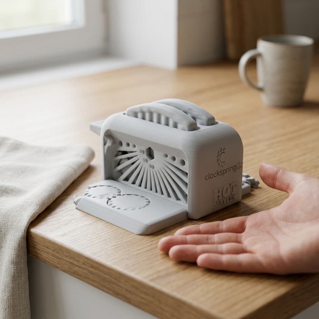 Torture Toaster 3D Printer Test Model, in real life