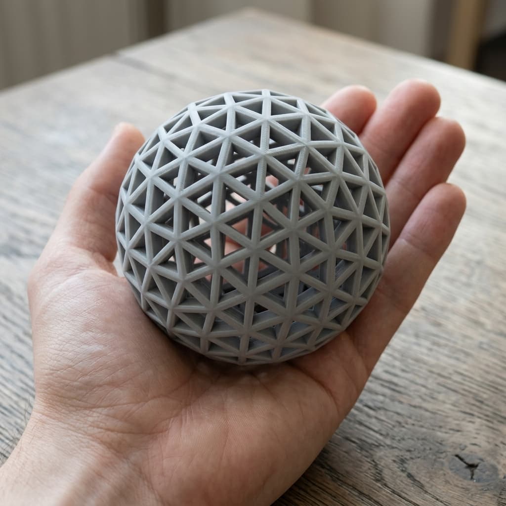 Airless Ping Pong Ball 2.0 - 3D Printed Support-Free Design, in real life