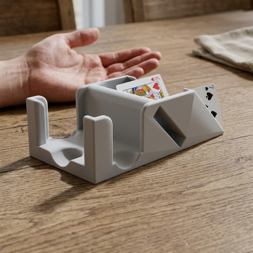 Playing Cards Dispenser for Two Decks, in real life