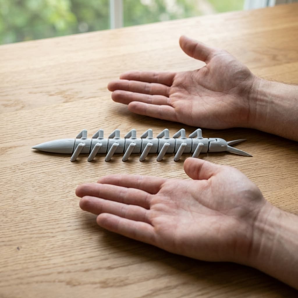 Articulated Bugs - Flexi 3D Printed Toy, in real life