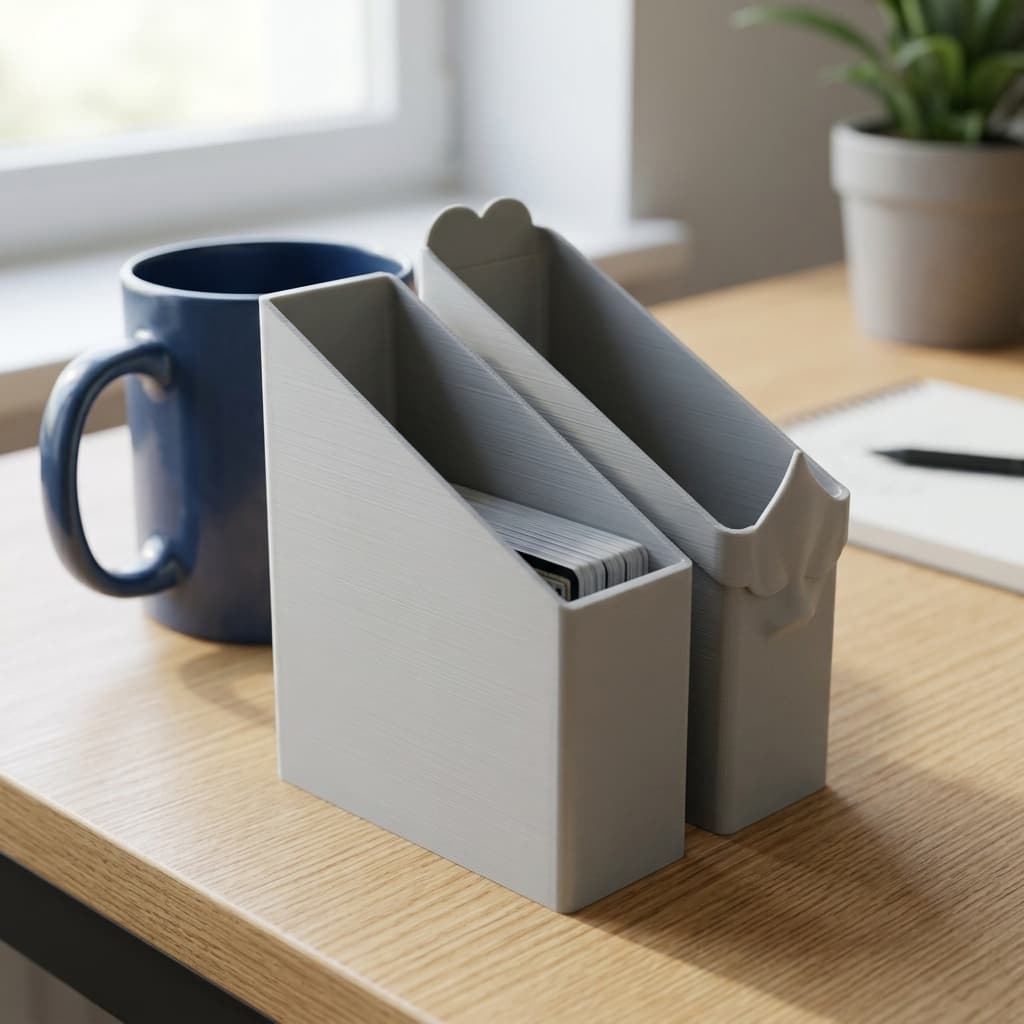 Card Deck Holder, 3D Printed Organizer, in real life