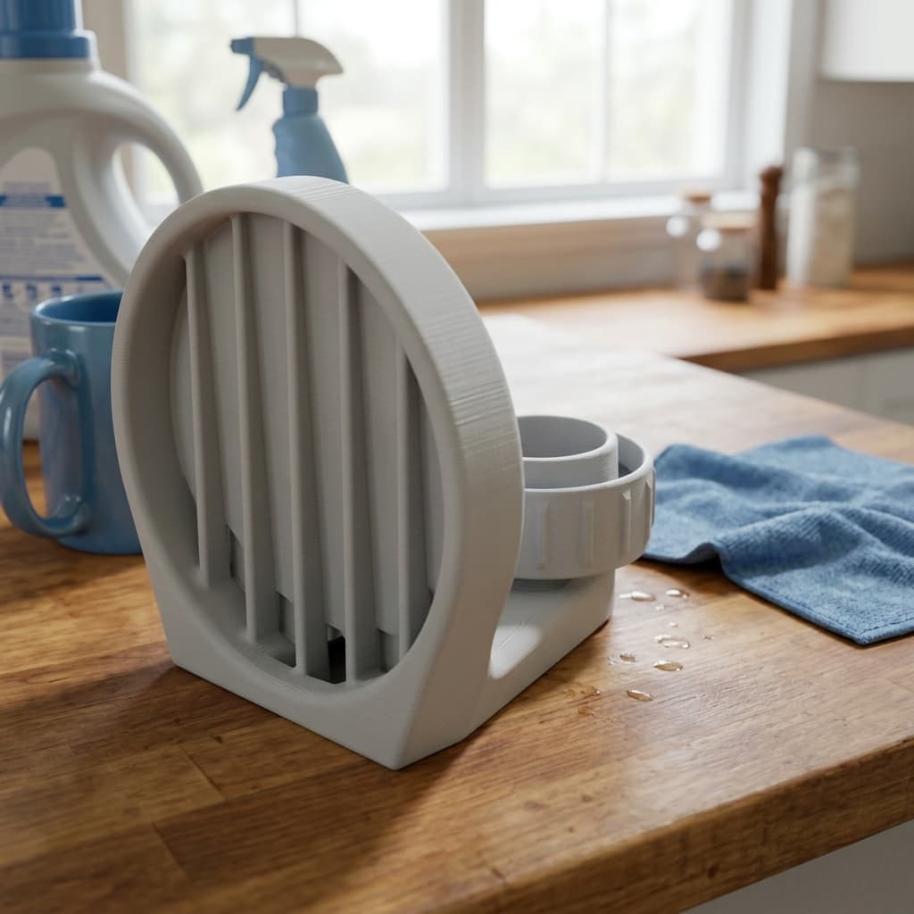 Laundry Detergent Cup Drain Holder for Tide & Gain