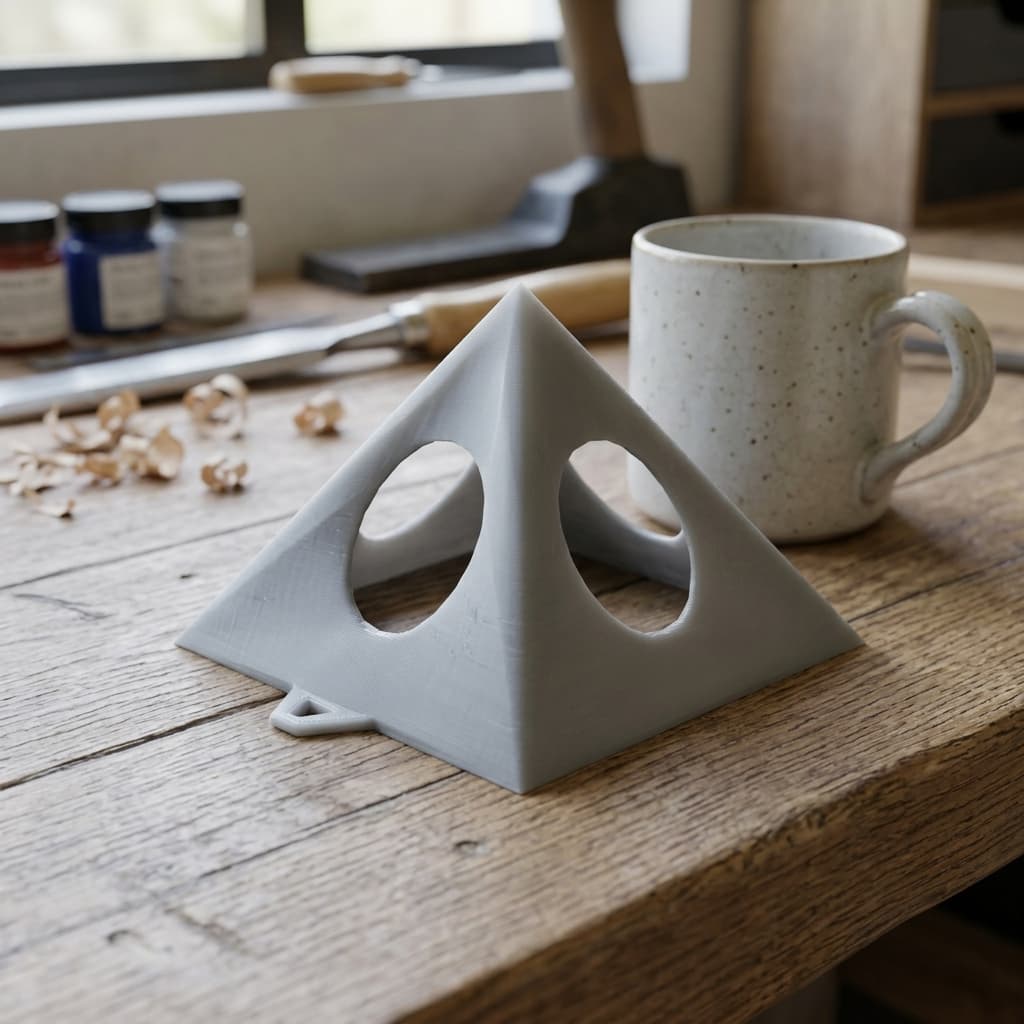 Paint Piramides: 4-Sided Drying Rack for Paint Rods