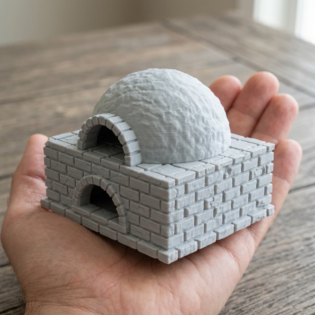 OpenForge Tavern Bread Oven - 3D Printed RPG Terrain, in real life