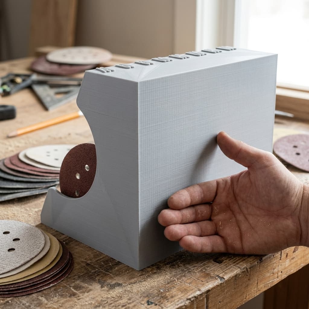 5 Inch Sanding Disc Holder with Grit Labels, in real life