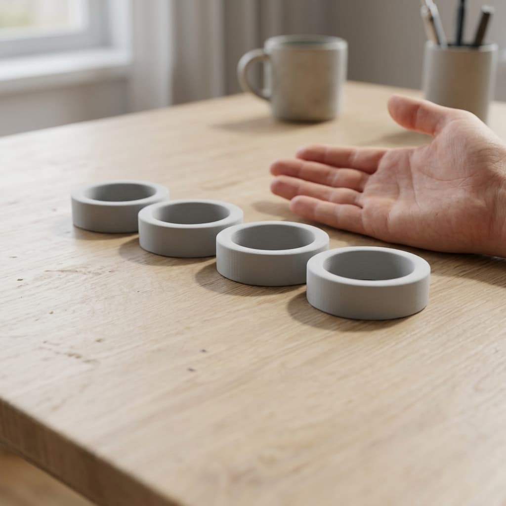 3D-Printed Tic-Tac-Toe Board Game with Pieces, in real life