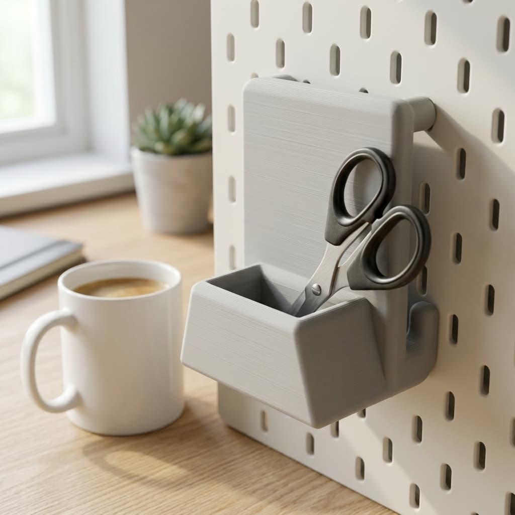 Scissors Holder for IKEA Skadis Pegboard
