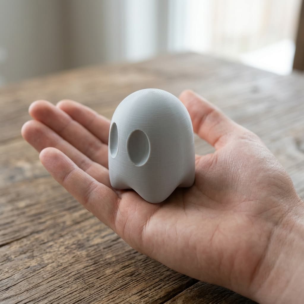 Cute Ghost Chess Set - 3D Printable Game Pieces, in real life