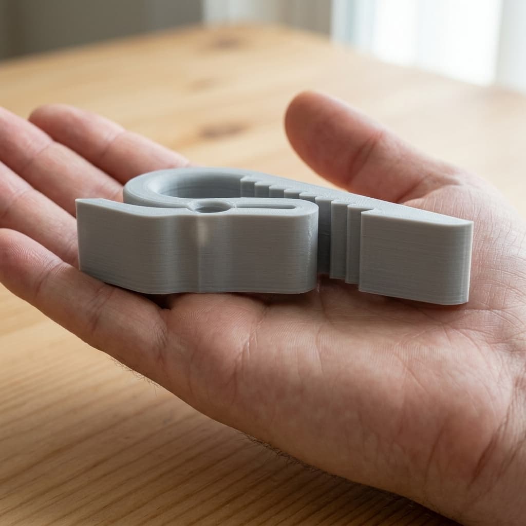 Filament Clip for 3D Printer Spools | Compact Universal Holder, in real life