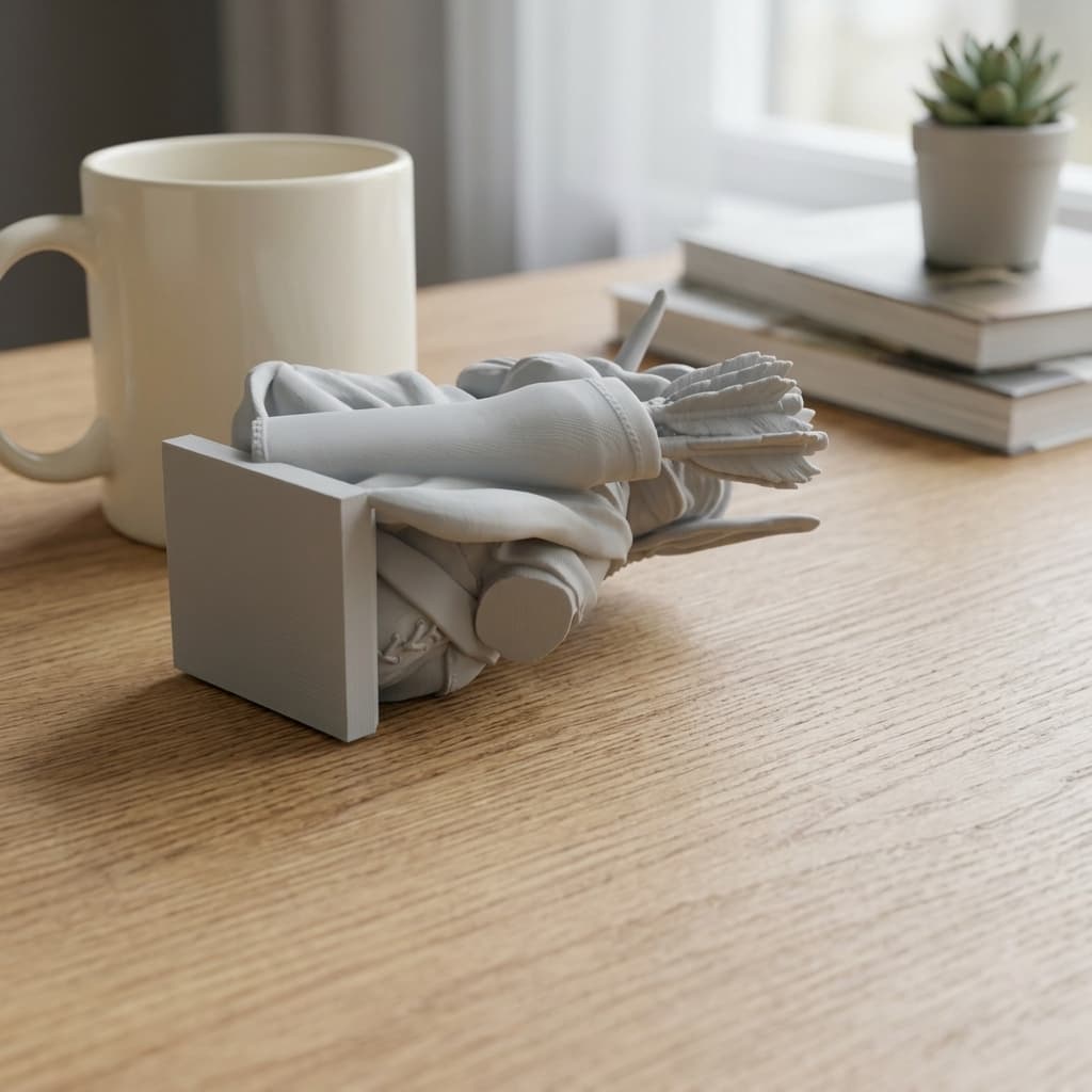 Elf Archer Bust – 3D Printed Fantasy Sculpture Home Decor, in real life