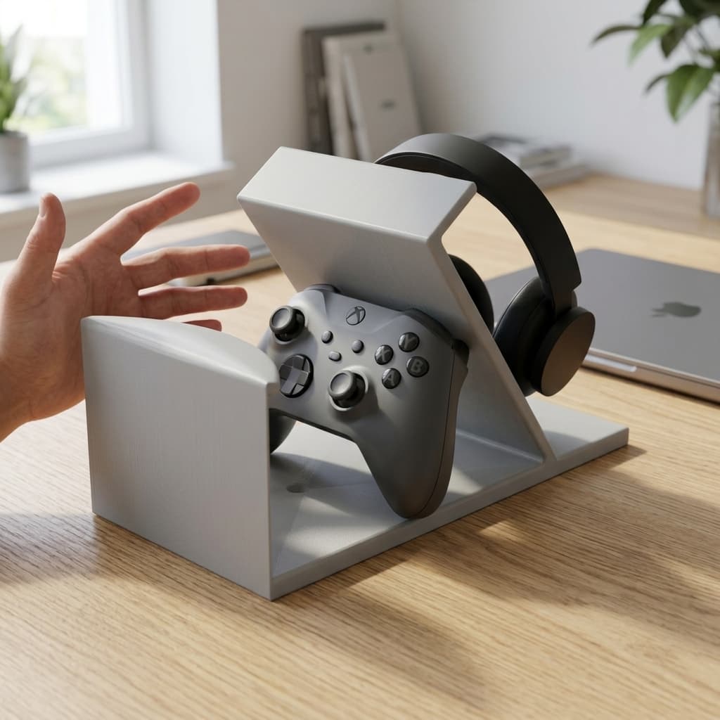 Xbox One Controller & Headset Holder Stand, in real life
